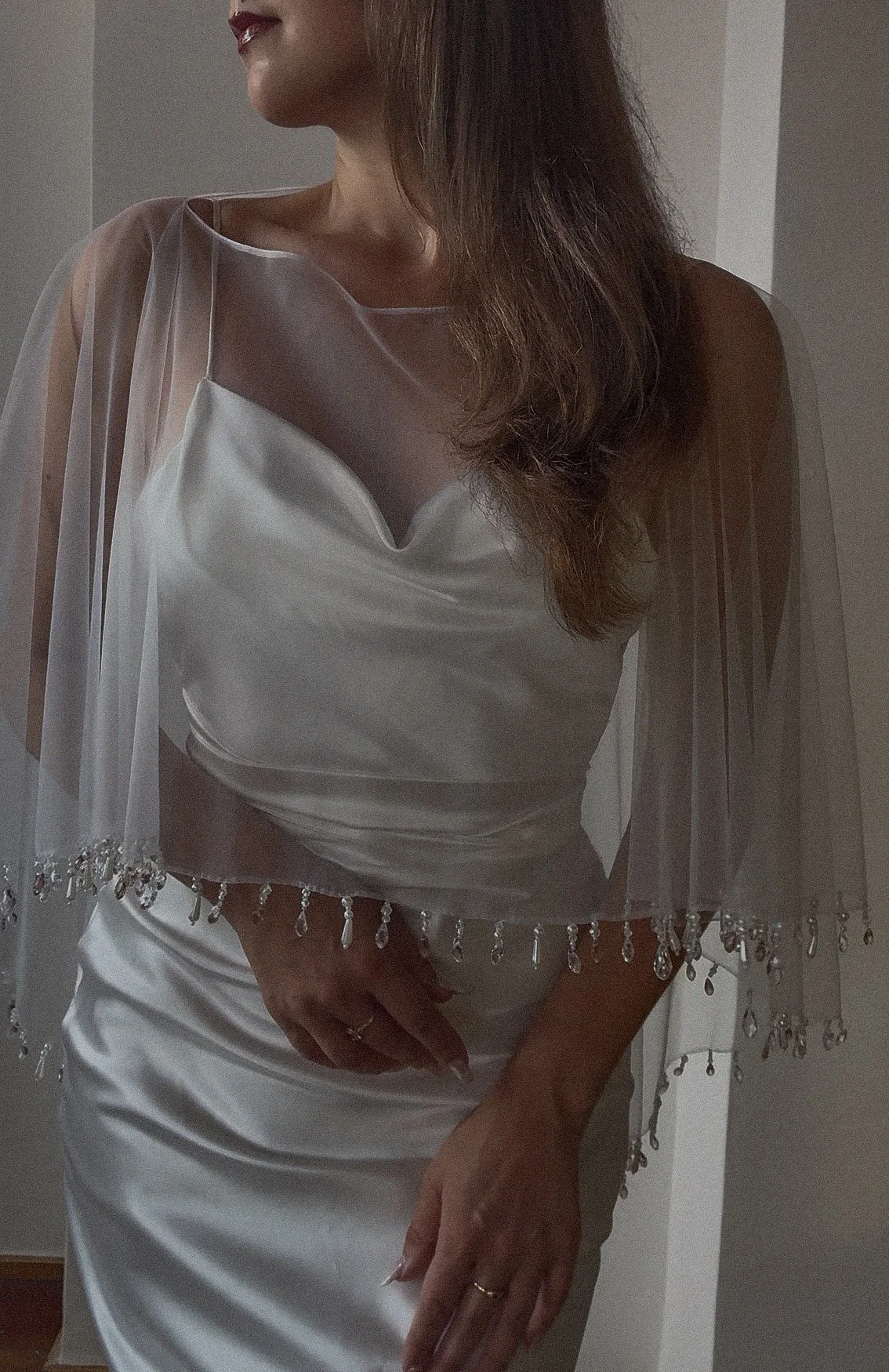 Celeste Bridal Cape