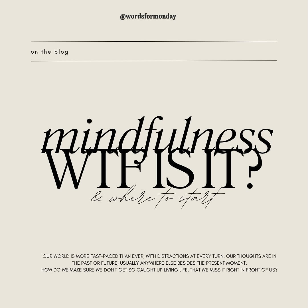some of the biggest questions I get facilitating mindfulness is: where do I start? what actually is mindfulness? is it the same thing as meditation? 

mindfulness is is our ability to be fully present and to pay attention, on purpose in, a non-judgem