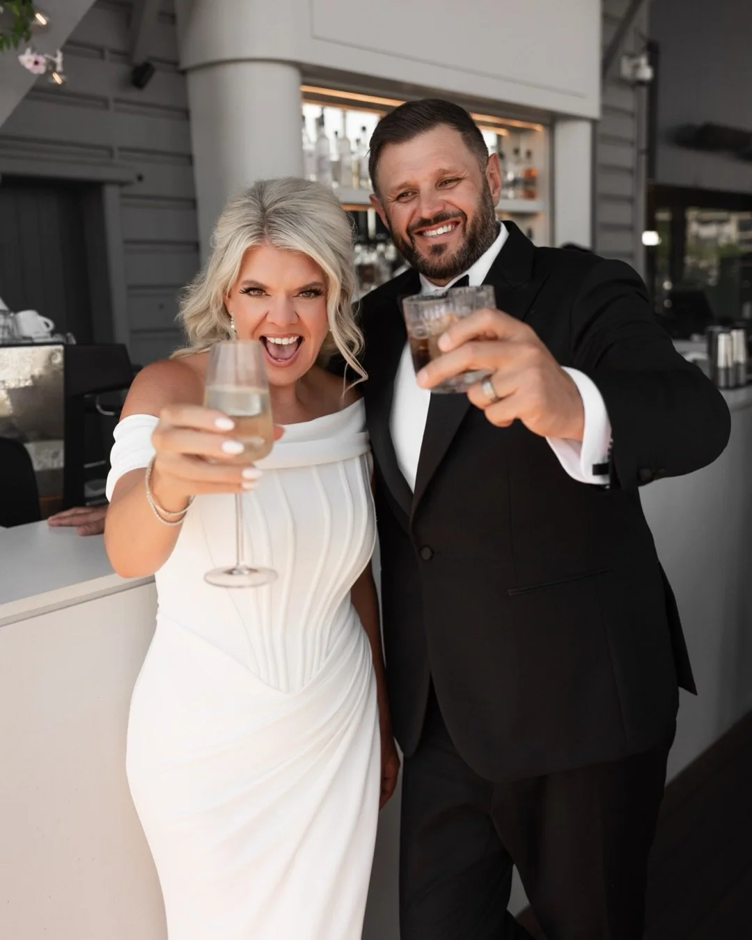 Magical celebration of love as Erin and James tie the knot surrounded by their family and loved one&rsquo;s. Can&rsquo;t wait for them this Saturday to continue their celebration for a lifetime of happiness. #blessed #wedded #married 
.
#bridetobe