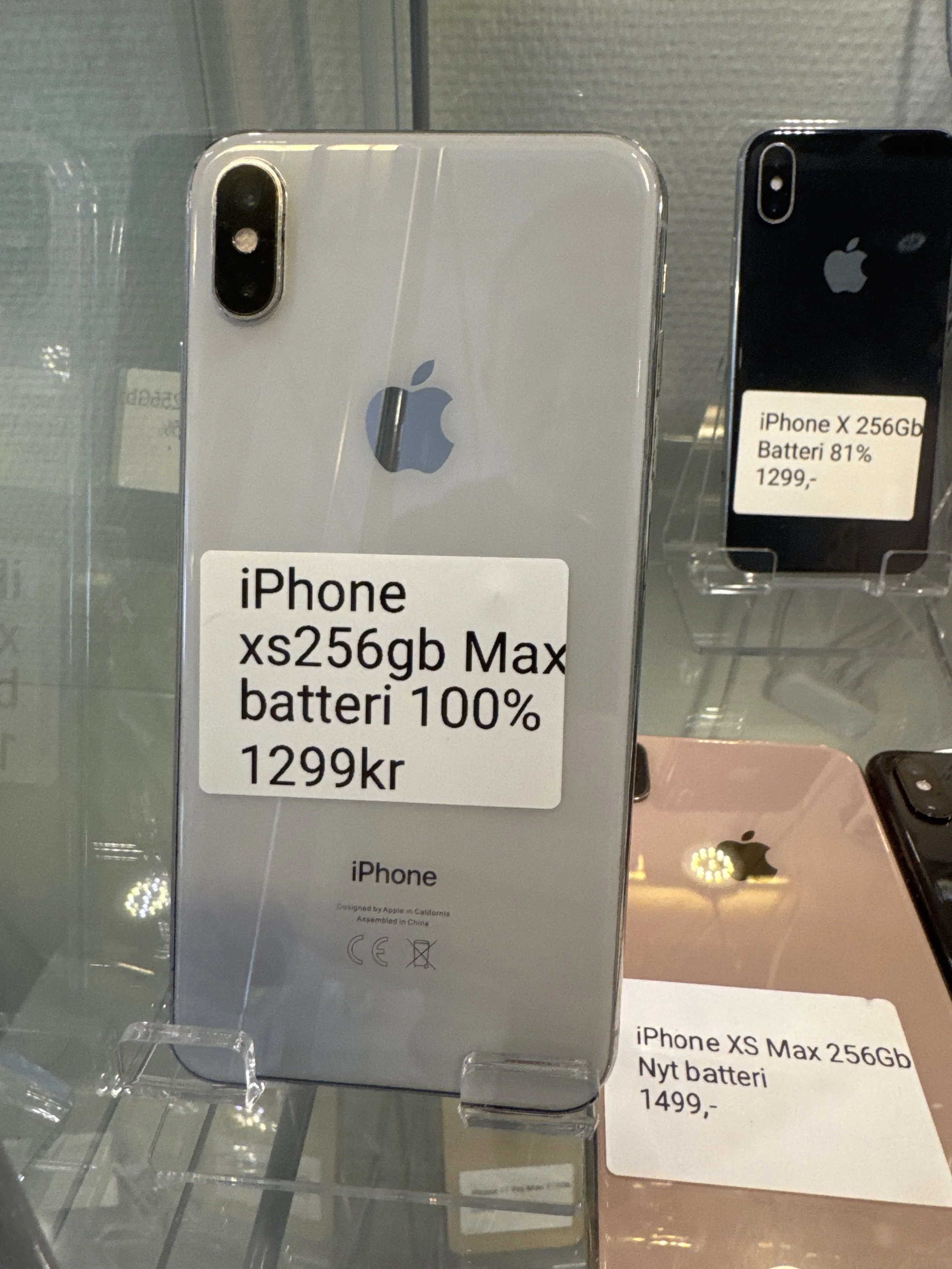 IPHONE XS MAX 256GBGB SORT REFURBISHED