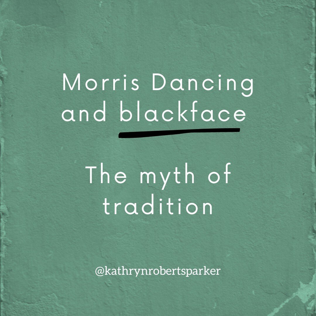 Some of you may have seen an article recently in the @dailymail which claimed Morris dancing was a victim of the BLM movement and groups were having to break from their '500-year-old blackface tradition' as a result. Well, as someone who specifically