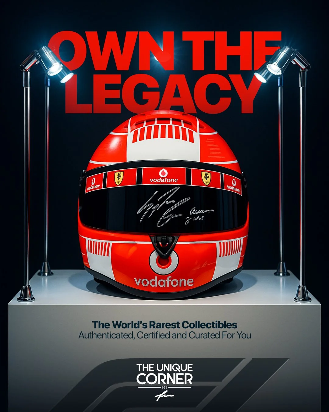 Introducing our new campaign for The Unique Corner - new collectables &amp; memorabilia 🔥

From inspiration to execution - showcasing a legacy loved by millions, triumphed by goals 🏁

Stay Tuned!

#TheScarabStudio