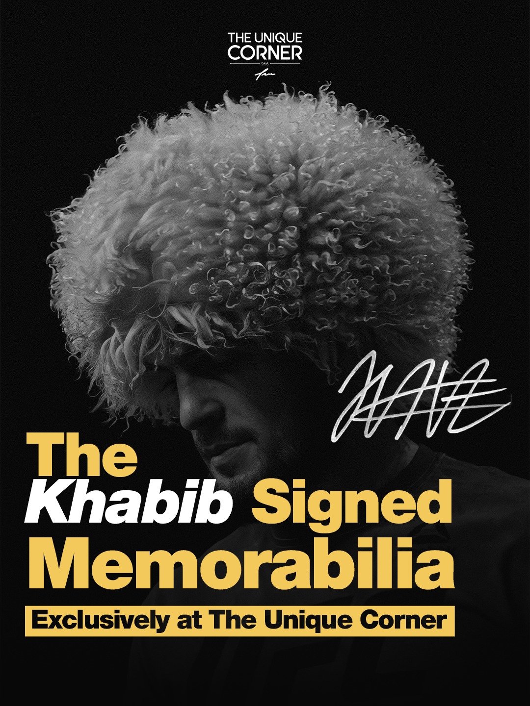 The GOAT moment &mdash; captured 📸🥊

The champion, Khabib Nurmagomedov, partners with The Unique Corner for a punchy signing session 🔥

Collectables of greatness is about to drop🥊

#TheScarabStudio