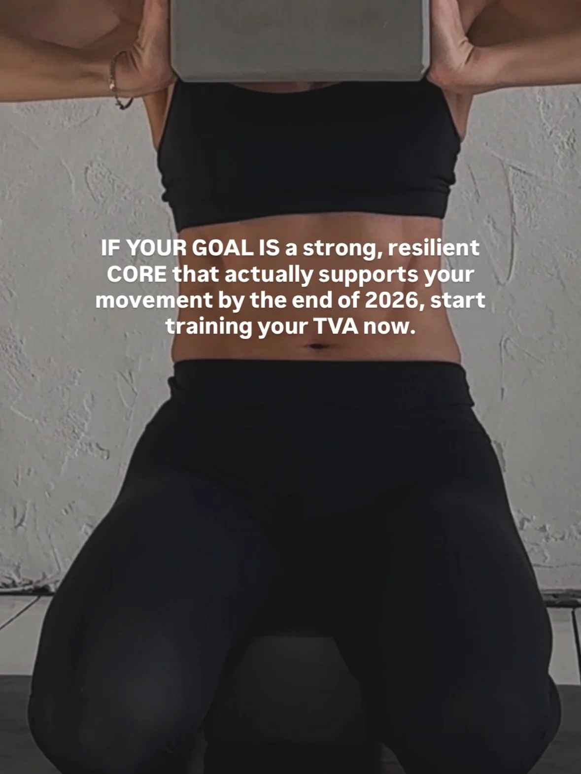 So here&rsquo;s the thing: training your TVA isn&rsquo;t flashy. It doesn&rsquo;t make your abs pop or look cool. The cue is simple: pull your belly button back toward your spine. But for most of us, it is way harder than it looks. 

Why? 

Because w