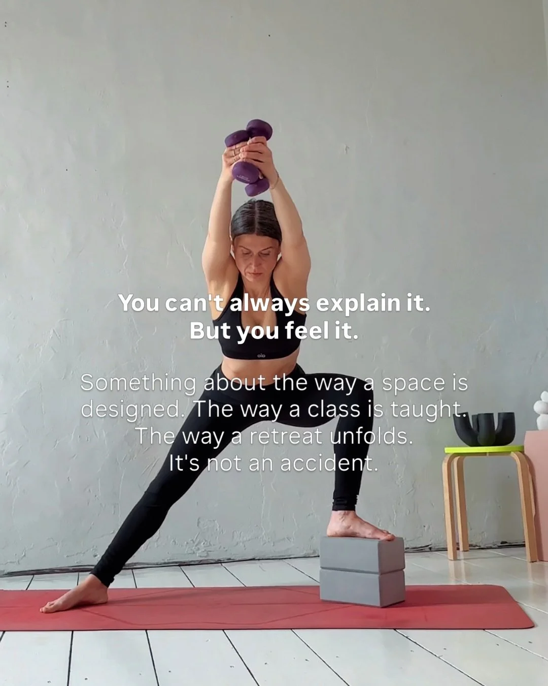 There&rsquo;s a standard running through everything I do.

The spaces I work in. The way I structure a training. The knowledge I choose to pass on. The retreats that feel like they were built specifically for you.

You probably can&rsquo;t name it on