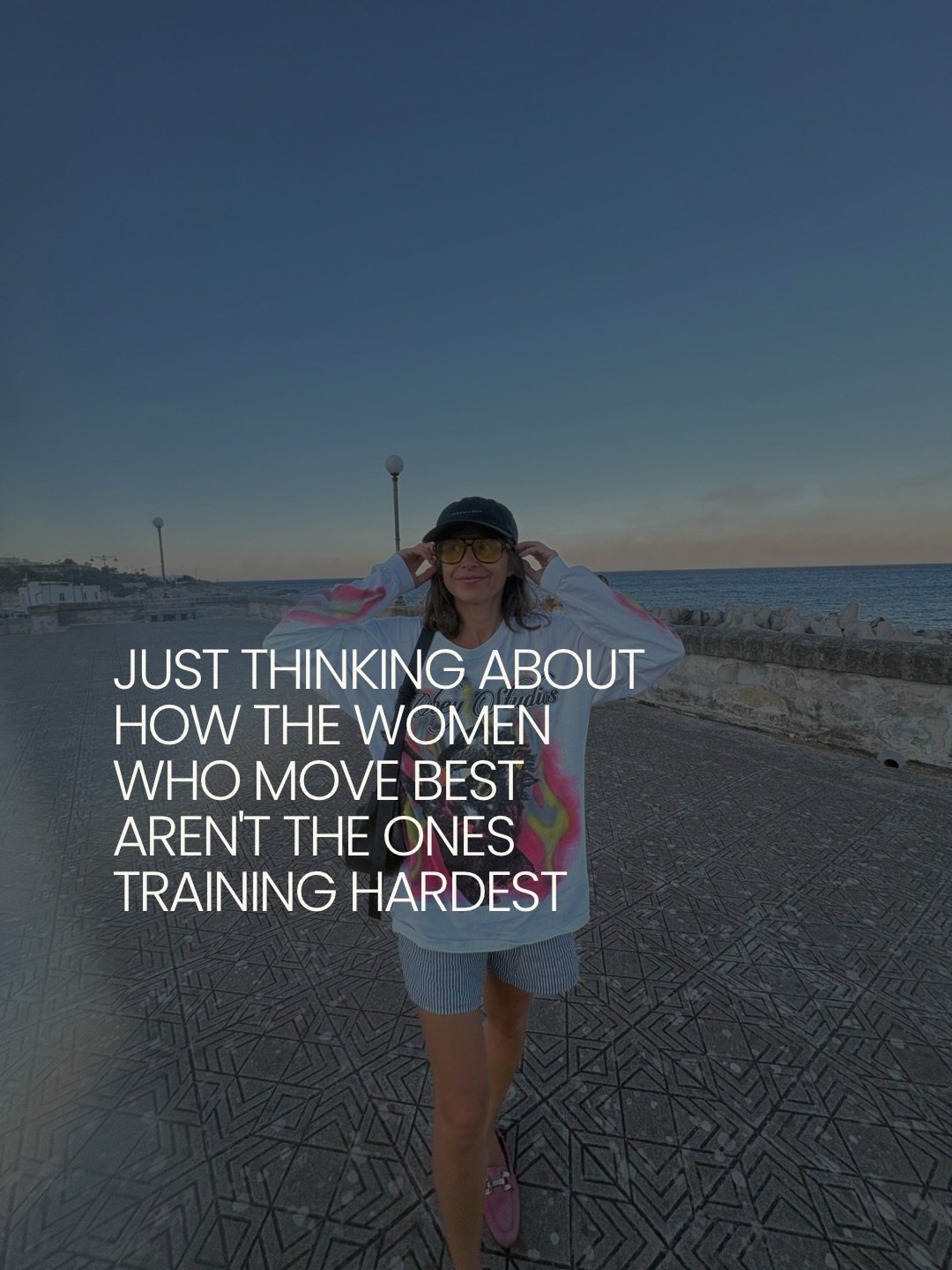the women I see move with the most ease and strength aren&rsquo;t the ones with the most discipline or the longest training history.
they&rsquo;re the ones who got curious instead of harder on themselves.
they stopped forcing and started listening. a