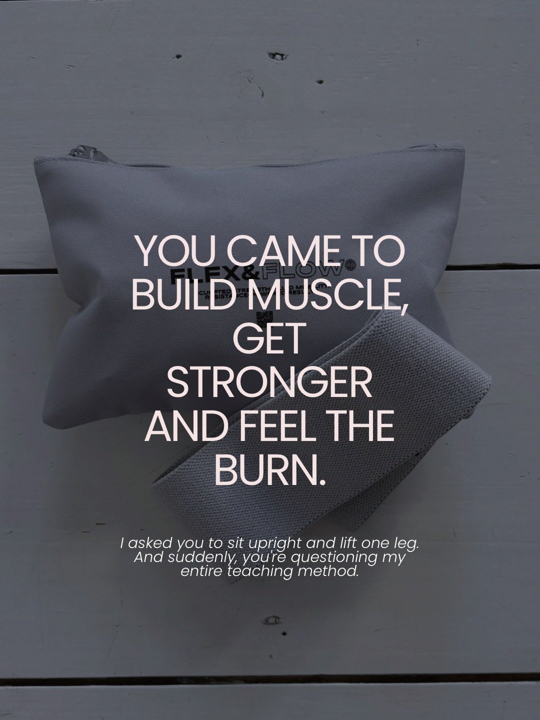 Funny how nobody questions a resistance band making their glutes burn, but ask someone to lift their own leg without leaning back and suddenly we&rsquo;re negotiating. 😂
I see this in class all the time.

We&rsquo;ve become so accustomed to measurin
