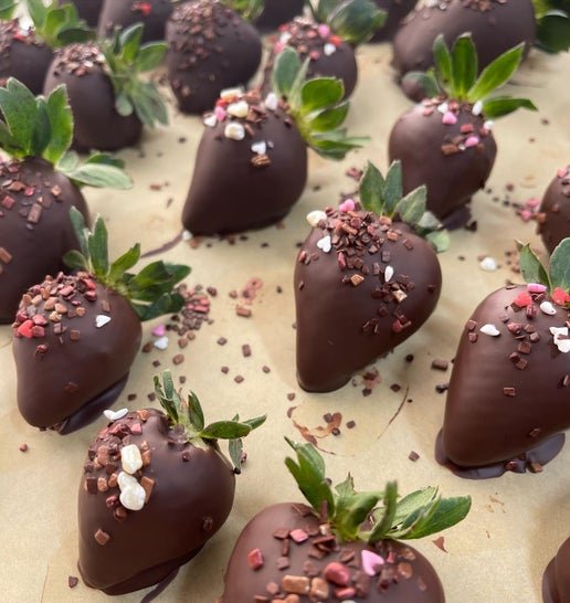 Who doesn't love chocolate dipped strawberries? We know you love them, since they're going so fast! We are still taking preorders for our chocolate dipped strawberries for Mothers Day. What mom would be disappointed in a delicious treat?
.
Order onli