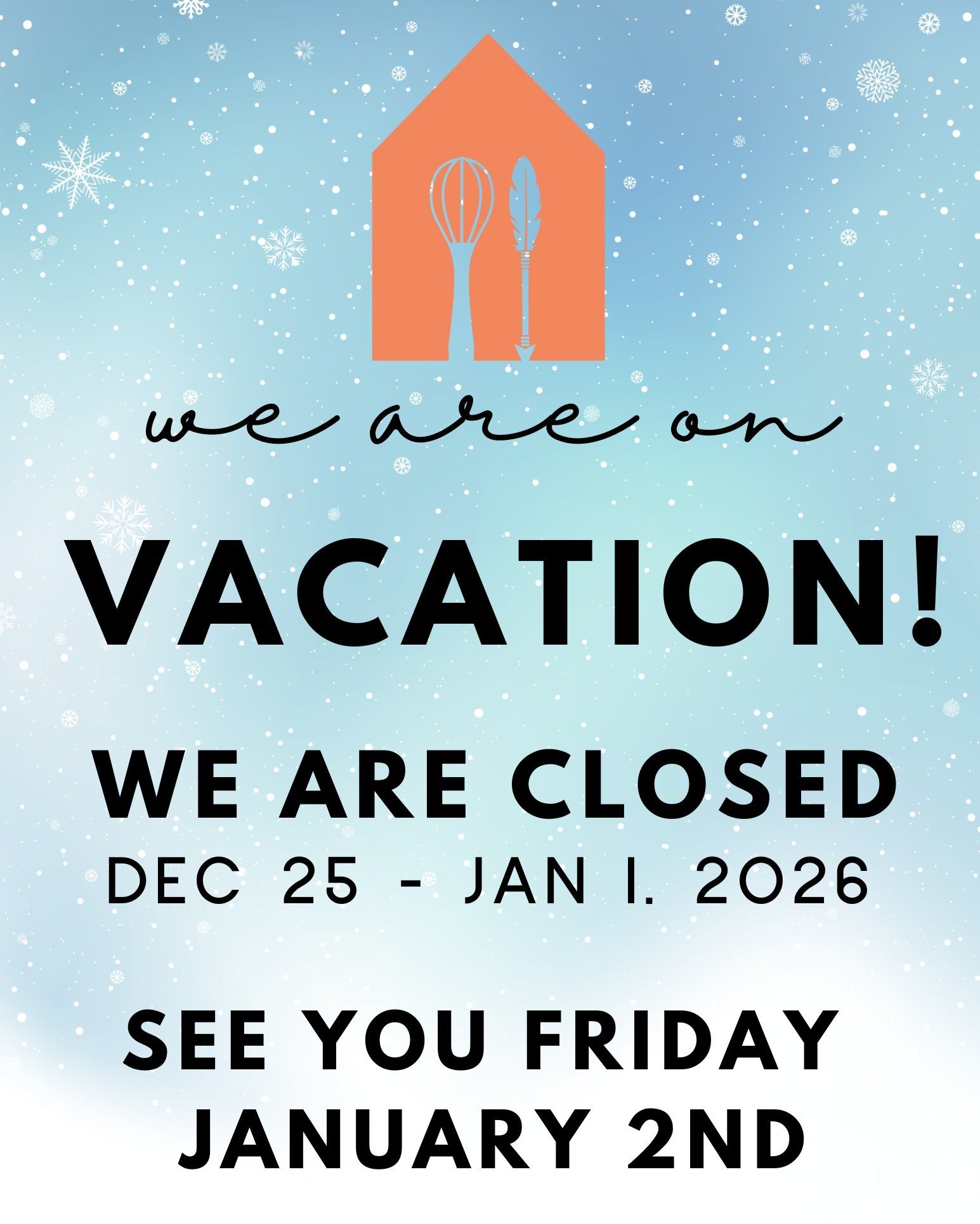 WE ARE CLOSED FOR VACATION! Thank you to everyone who came in this week to support us, we hope you all have a Happy Holiday, and a Happy New Year. 🎄
.
#whiskandarrow #hours