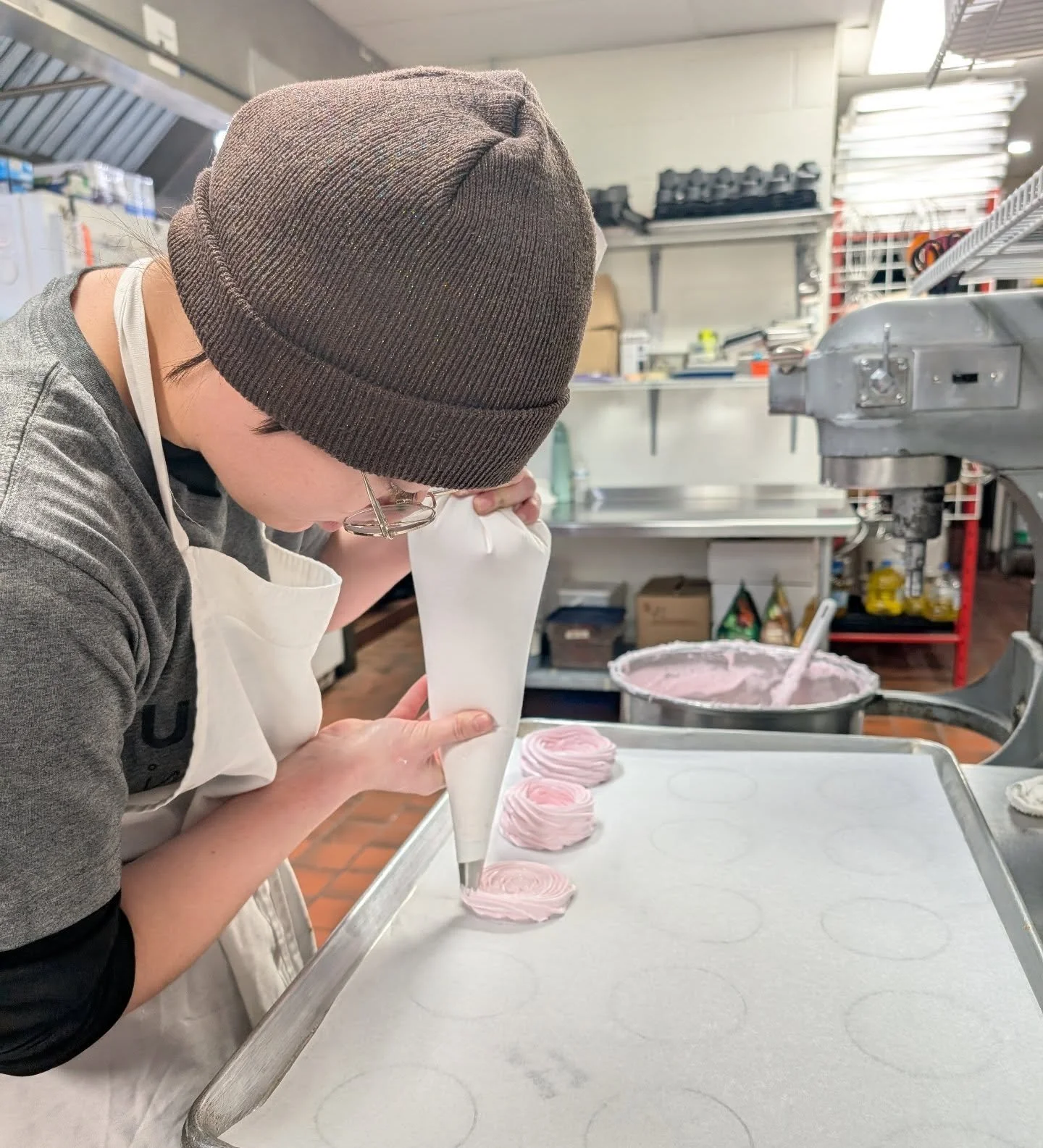 Oh, what's chef Abby piping? 😉