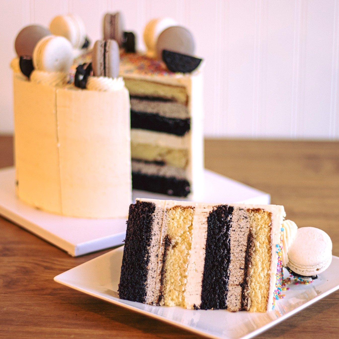 *Menu Below*
Having a Birthday? We&rsquo;ve got a cake for that! Anniversary soon? We&rsquo;ve got a cake for that! Girls Night? We&rsquo;ve got a cake for that! Made it another week without murdering anyone? We&rsquo;ve got a cake for that! In jail 