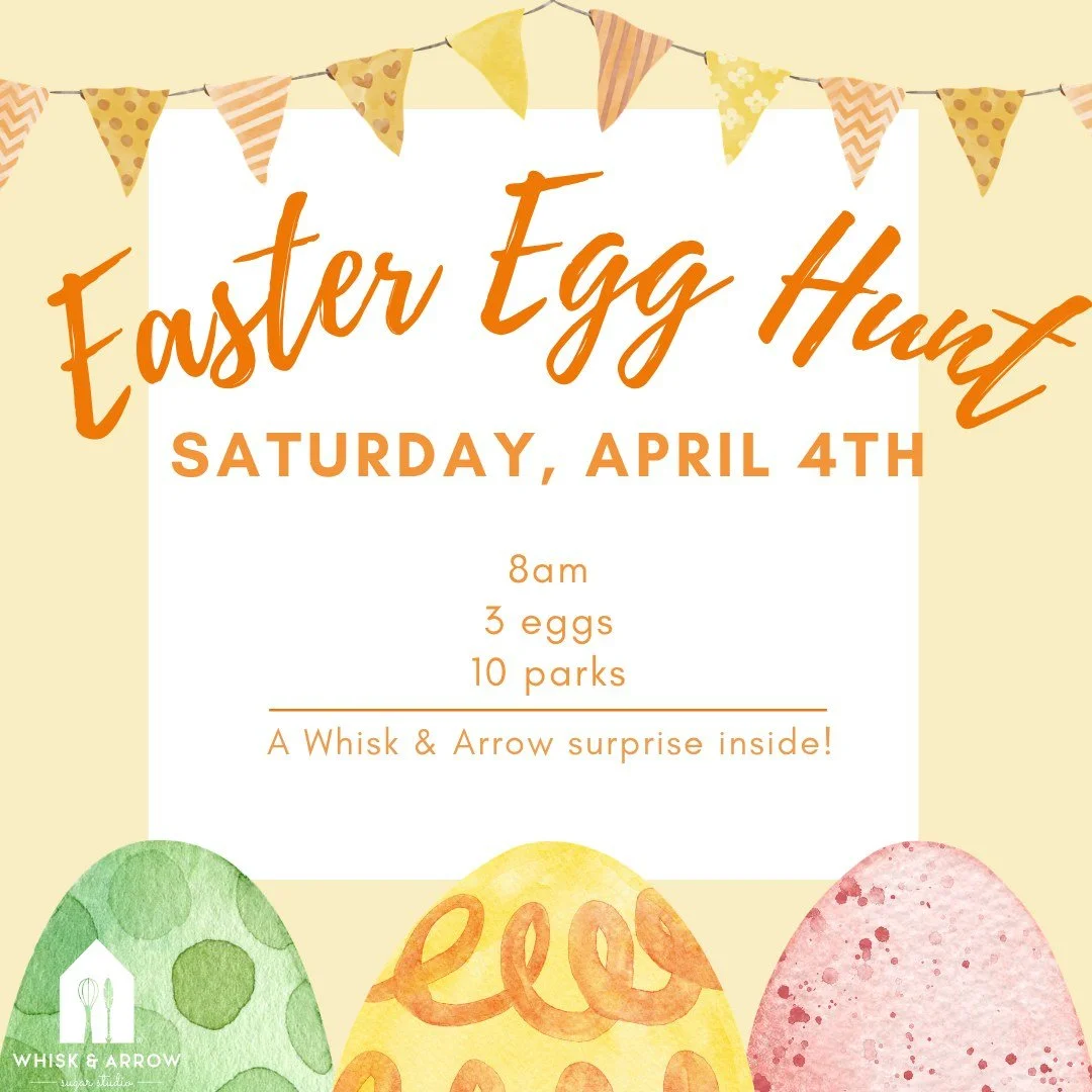 This Saturday, April 4th we are hosting our annual Easter Egg Hunt! Here's how it will go:
*We will be announcing what 10 parks eggs are at on Saturday, April 4th at 8am.
*There will be 3 eggs per park, 2 colored, 1 golden, you can only take 1 egg pe