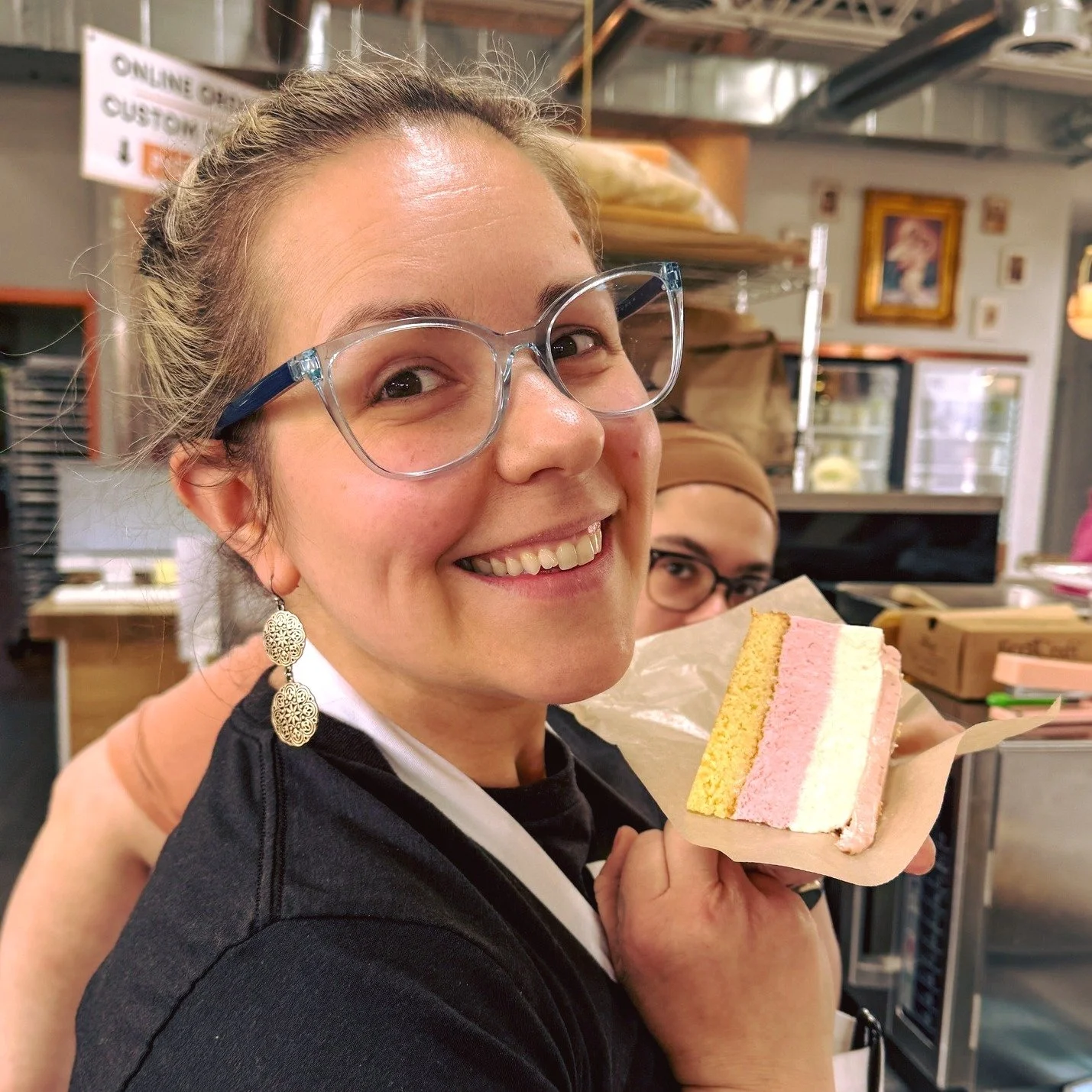 *Menu Below*
Say &lsquo;Ciao&rsquo; to our new mousse cake slice, Strawberry White Chocolate! It has a blondie base, white chocolate mousse, strawberry mousse, and strawberry ganache on top! Yes, it&rsquo;s still gluten free!  It&rsquo;s also natural