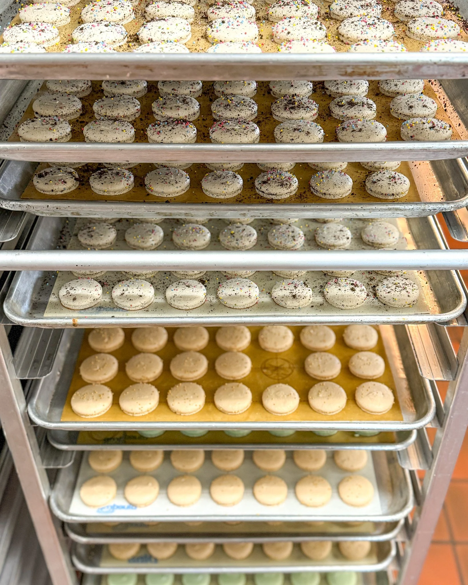 Is there such thing as too many Macarons? I personally think not. Everyone is hard at work restocking all of our Macs. 
.
Stop in or order online thru our app for pickup or delivery! Located in Appleton, Wisconsin. 
.
#whiskandarrow #appletonwi  #wis