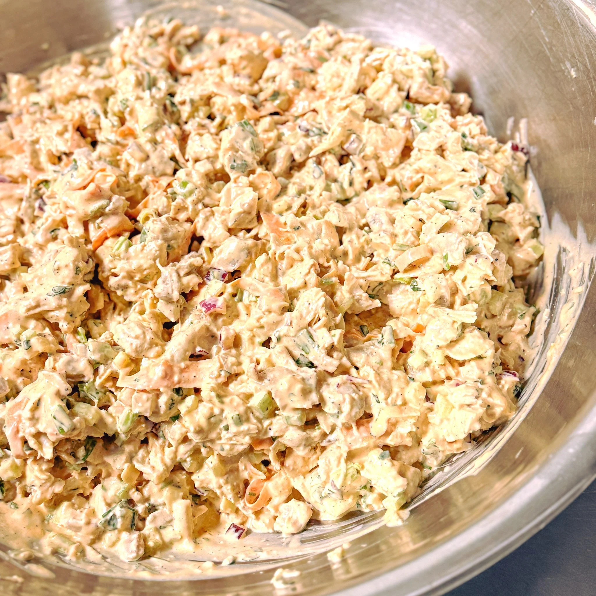 *Menu Below* 
Buffalo Chicken Salad is back! It has become a favorite among our Chicken Salad Connoisseurs! Crunchy celery, our house roasted chicken, and some tangy buffalo sauce  give it just the right amount of kick! Enjoy it on a sandwich, or as 