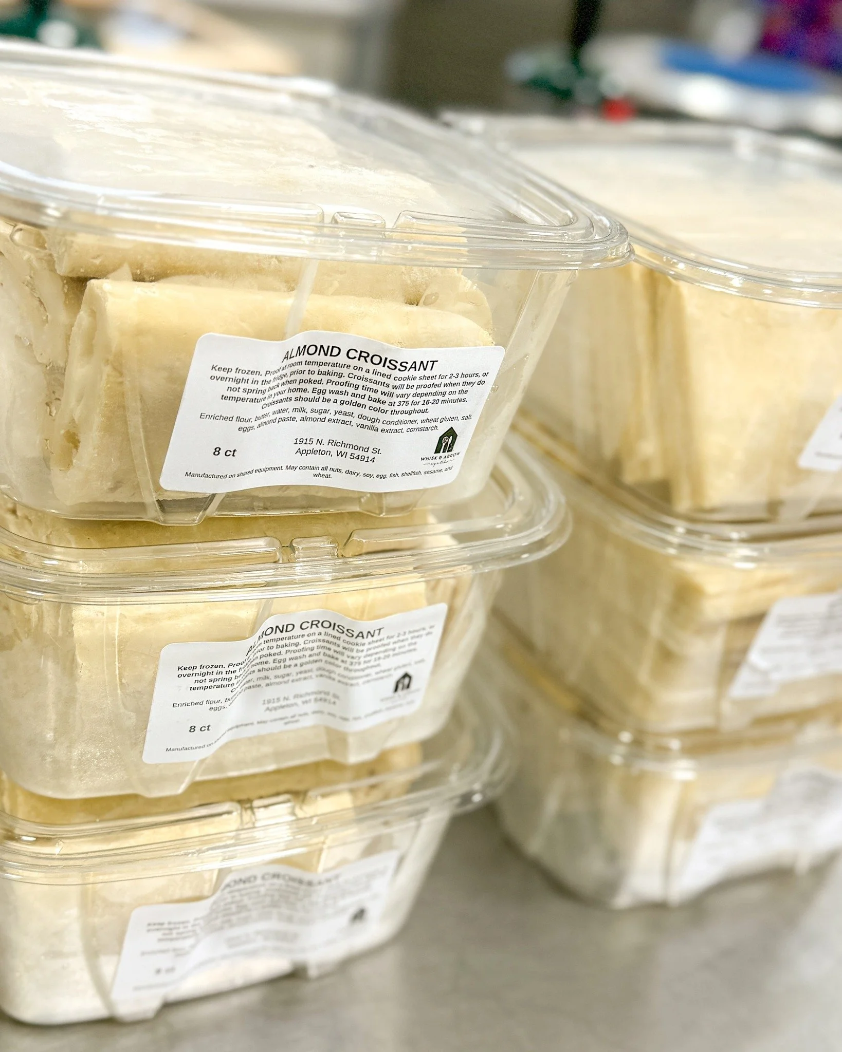 We just packed up some Take &amp; Bake Croissant Dough! These are great for a Sunday morning, when we aren't open, enjoy Whisk &amp; Arrow Croissants even when we're closed!
.
Stop in or order online thru our app for pickup or delivery! Located in Ap