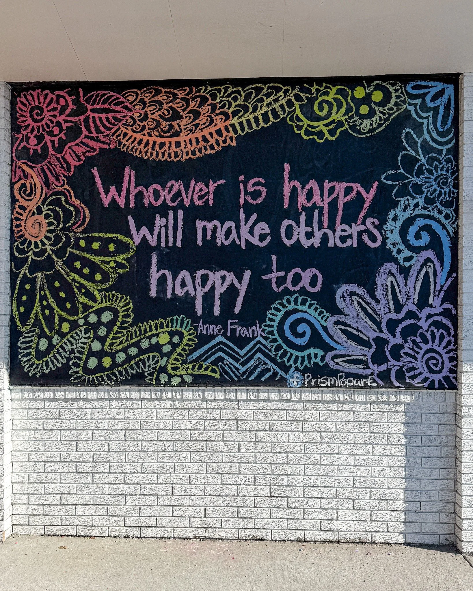 April is ending which means we are saying goodbye to our April chalk art, I wanted to post it one last time so everyone can appreciate it. Thanks again to Prism Pop for this amazing artwork!
.
#whiskandarrow #prismpopart #chalk