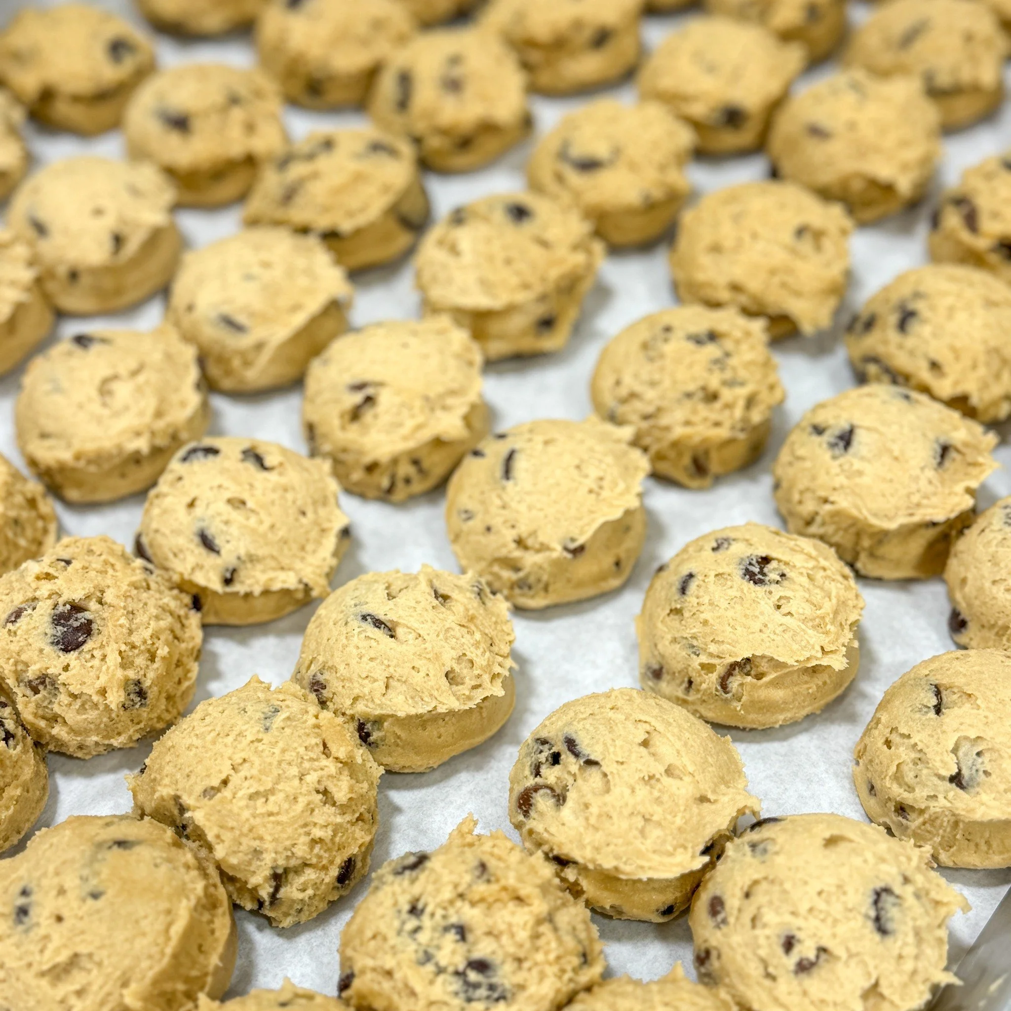 *Menu Below*
I wish I had a little bit of butter, I wish I was a cutter,
I wish I had a scoop that would click, I would trust it.
Wish I had a spatula, a rack and a mat,
And a tray that was perfectly flat

We have all Cookie Scoop sizes back in stock