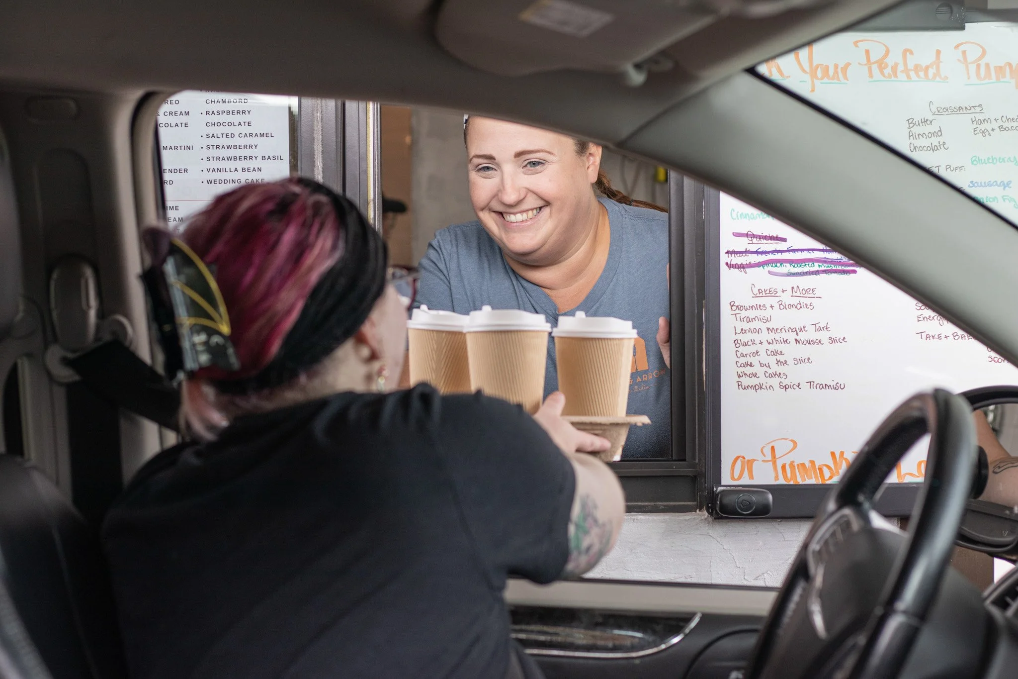 Friendly reminder that we have a drive thru! I don't know about you, but I love this option. Especially in the morning, I don't want to have to move more than I have to, I'm tired! So, come see us through the drive thru, let us make your day easier!
