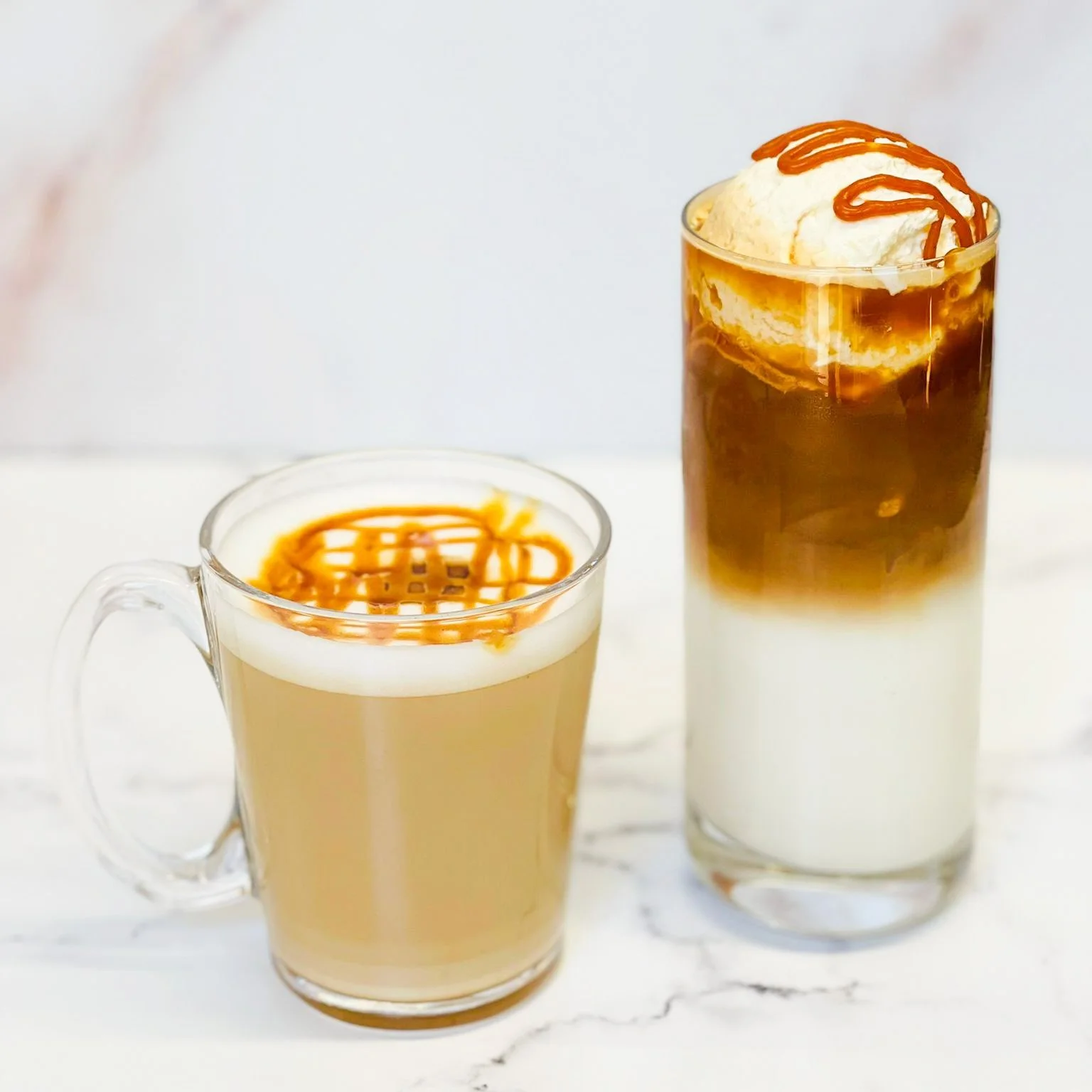 We have a Caramel Macchiato, and it is amazing! This used to be my go to drink but I've changed into a cold brew person. You can get this drink hot or iced!
.
Stop in or order online thru our app for pickup or delivery! Located in Appleton, Wisconsin