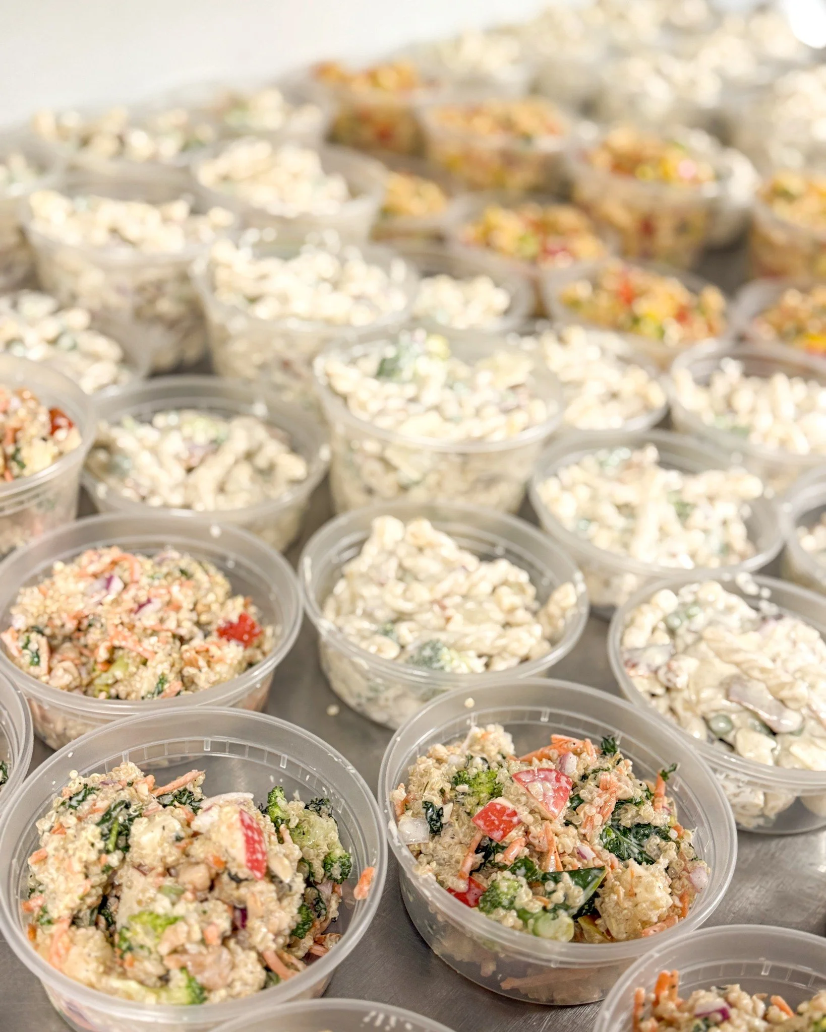 More Quinoa, Pasta, and Chicken Salad! We have A LOT, so if you need something we have got it covered. Come pick a few things up. 
.
Stop in or order online thru our app for pickup or delivery! Located in Appleton, Wisconsin. 
.
#whiskandarrow #lunch