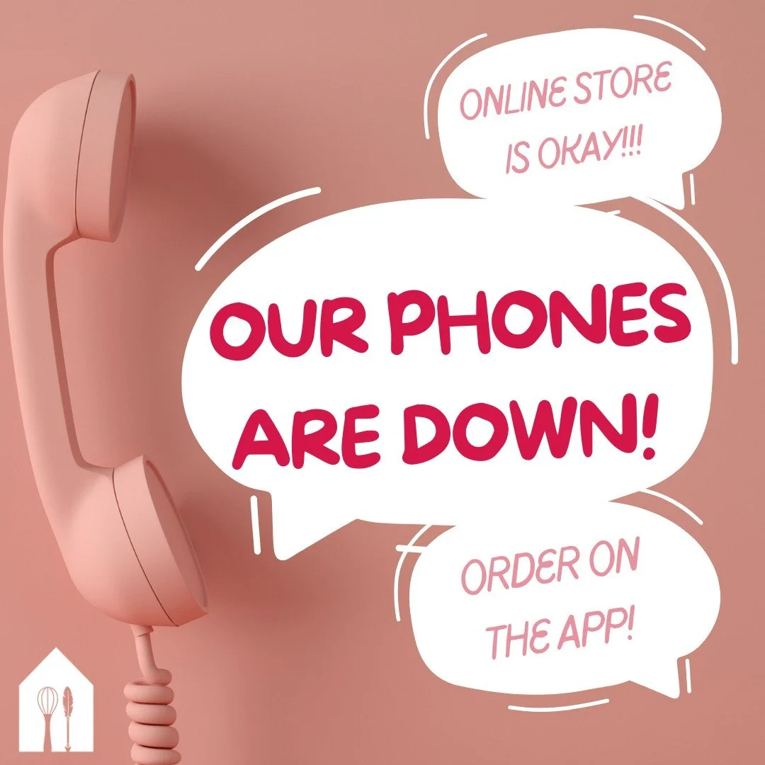 Hey guys!
We can call you, but you cannot call us!
Please email, or stop by, while we work on fixing whatever is happening with @verizon