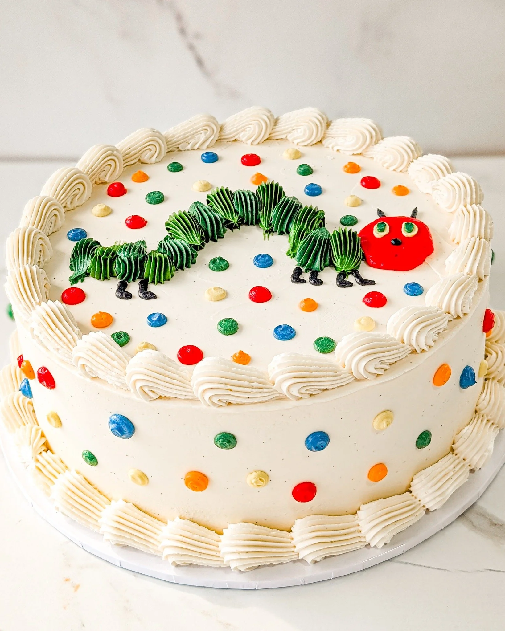 And on the weekend, it ate an entire cake, and it was still hungry. 
.
This cake flavor is our Salty Biscuits, but we could make any of our flavors with this design. Our Salty Biscuits is chocolate and vanilla bean cakes, filled with salted caramel b