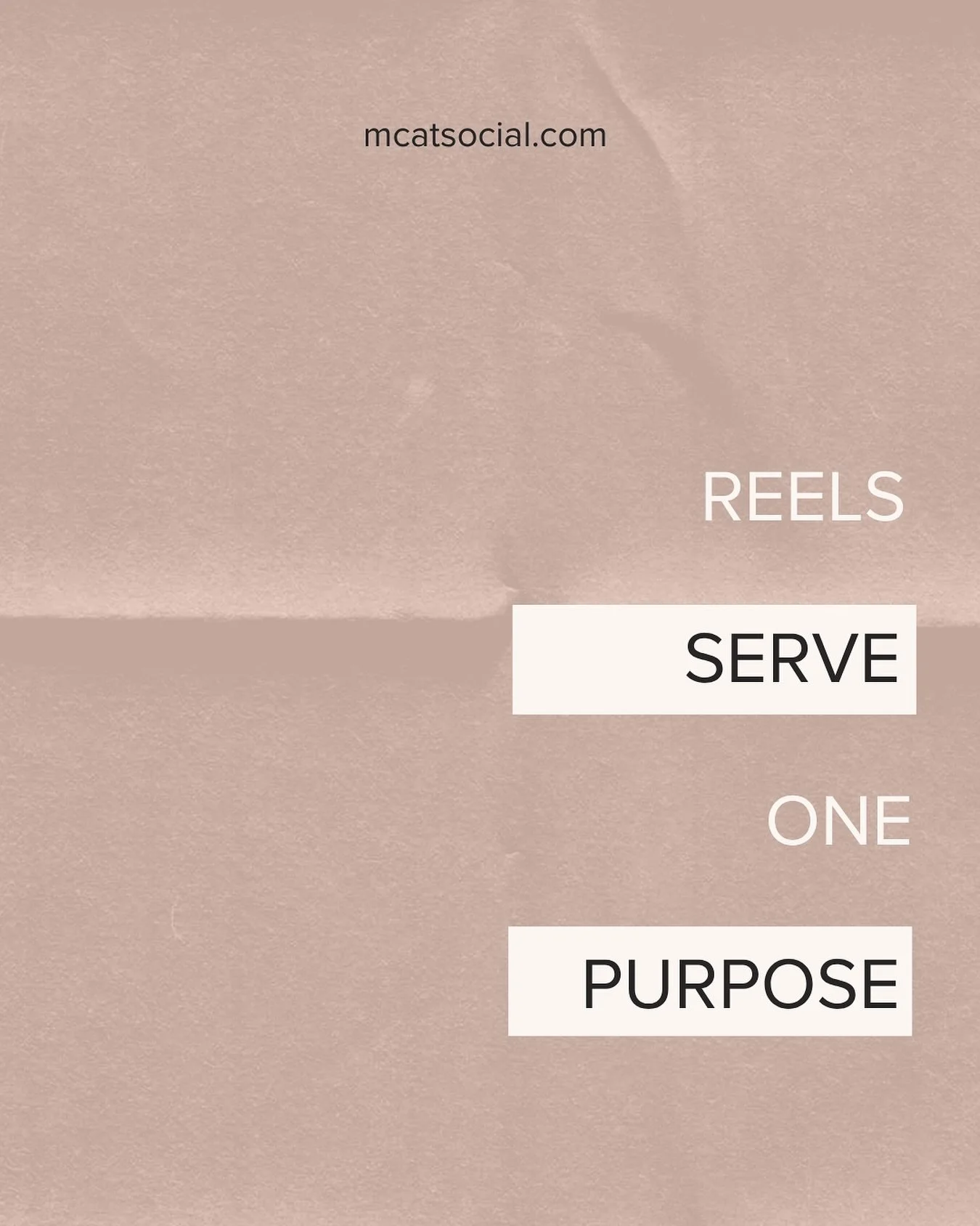 Variety. That&rsquo;s it.

In terms of IG content type, it&rsquo;s the least effective in creating movement in your marketing. Reels have become so highly consumable, that making an impact with them is near impossible. 

The algorhythm might exite yo