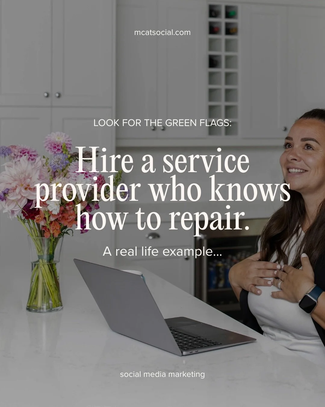 This client is, self-proclaimed, very green. I&rsquo;ve happily held her hand through the process, educated her at every step, and made sure she felt comfortable and confident, while making sure I&rsquo;m not compromising strategy. (This is my job!)
