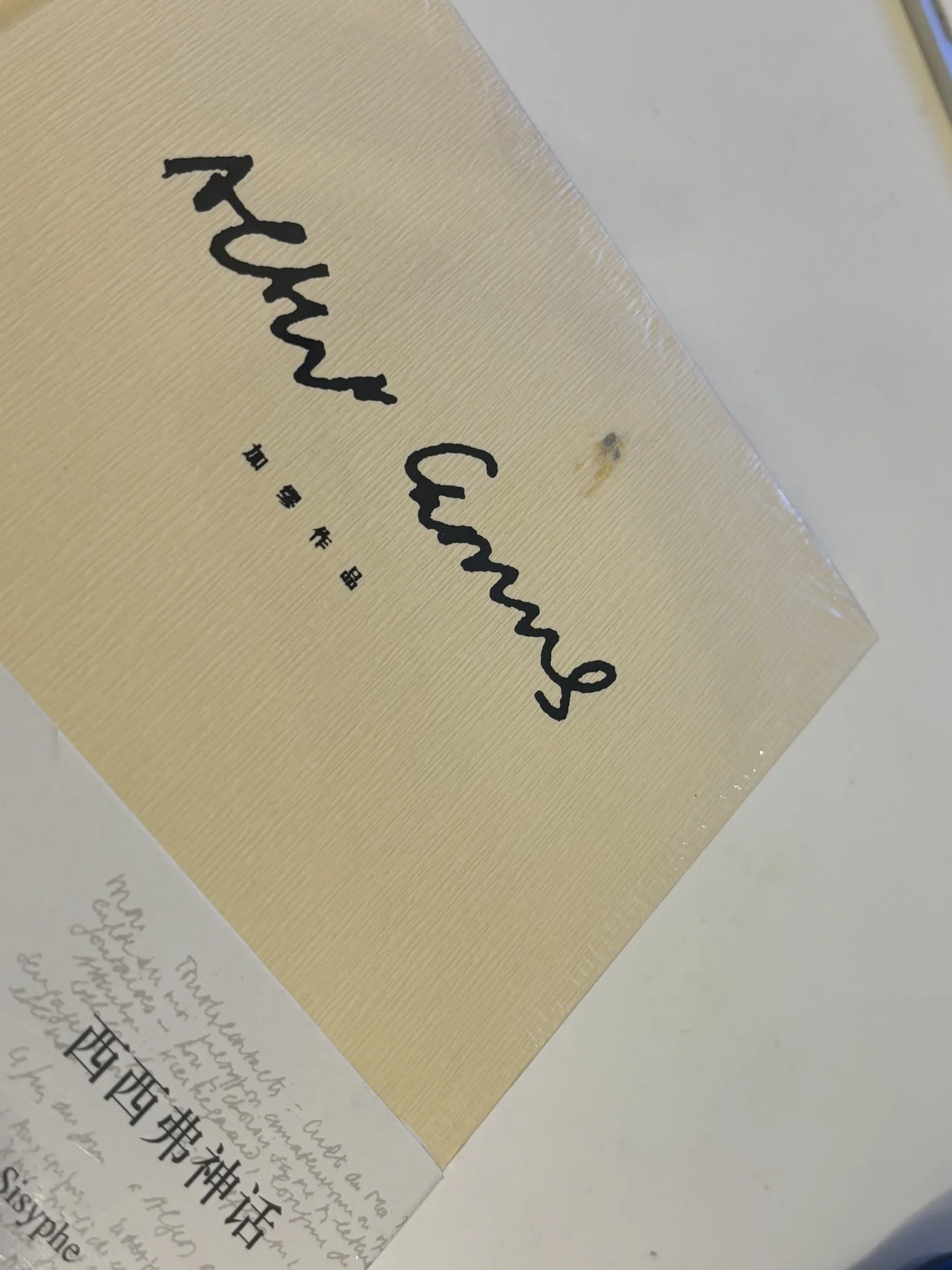 西西弗神话》加缪作品，精装版，英国中文书籍，英国中文书店，英国艺术哲学类中文书籍— Her Tree Moon