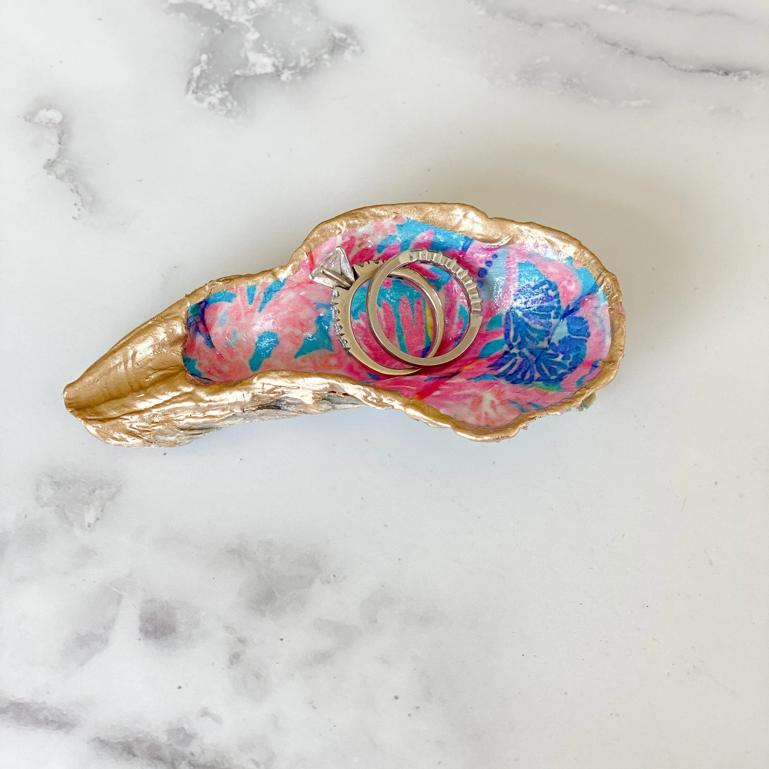 lilly-inspired trinket dish with rings.JPG