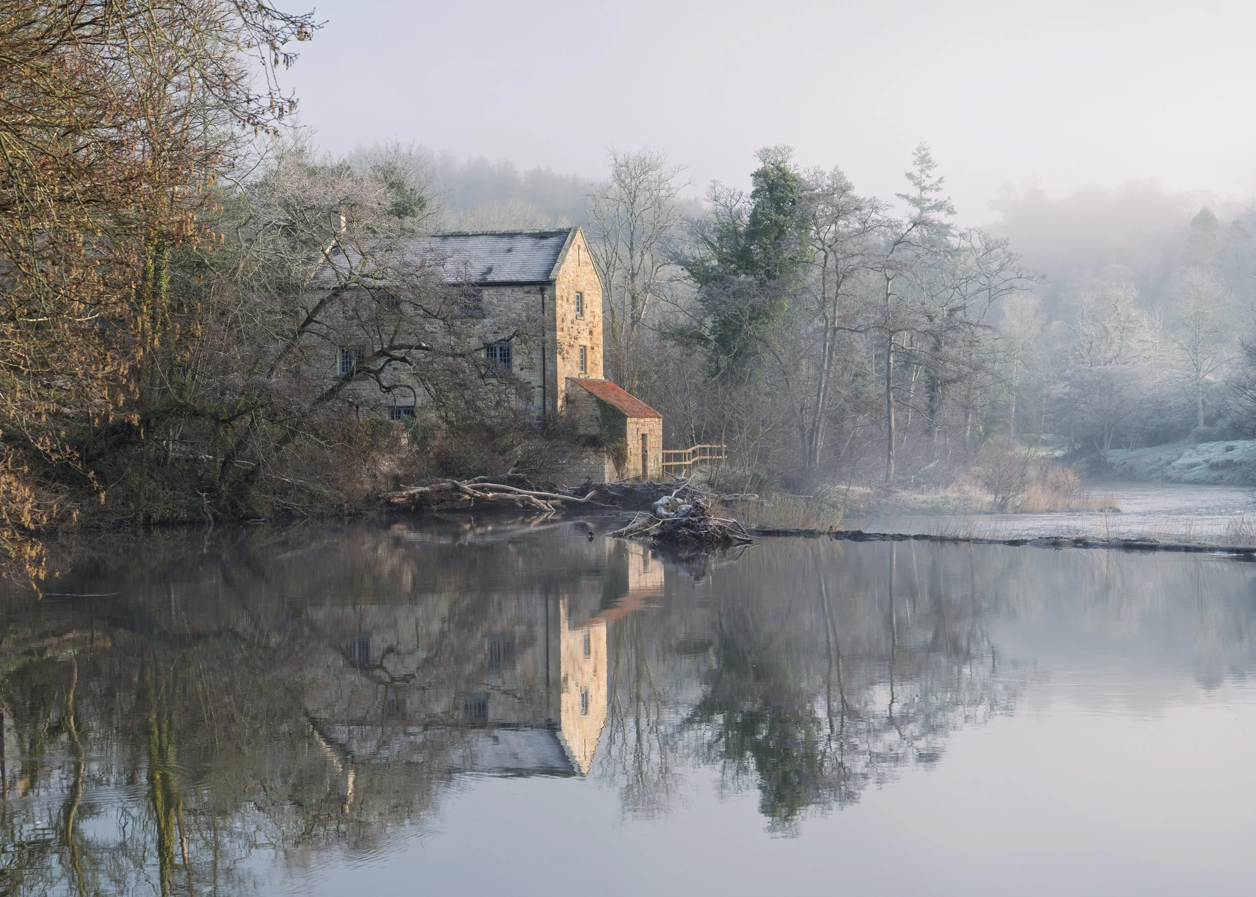 Image of an old Mill, on the river coquet in Northumberland by Jim Scott Photography