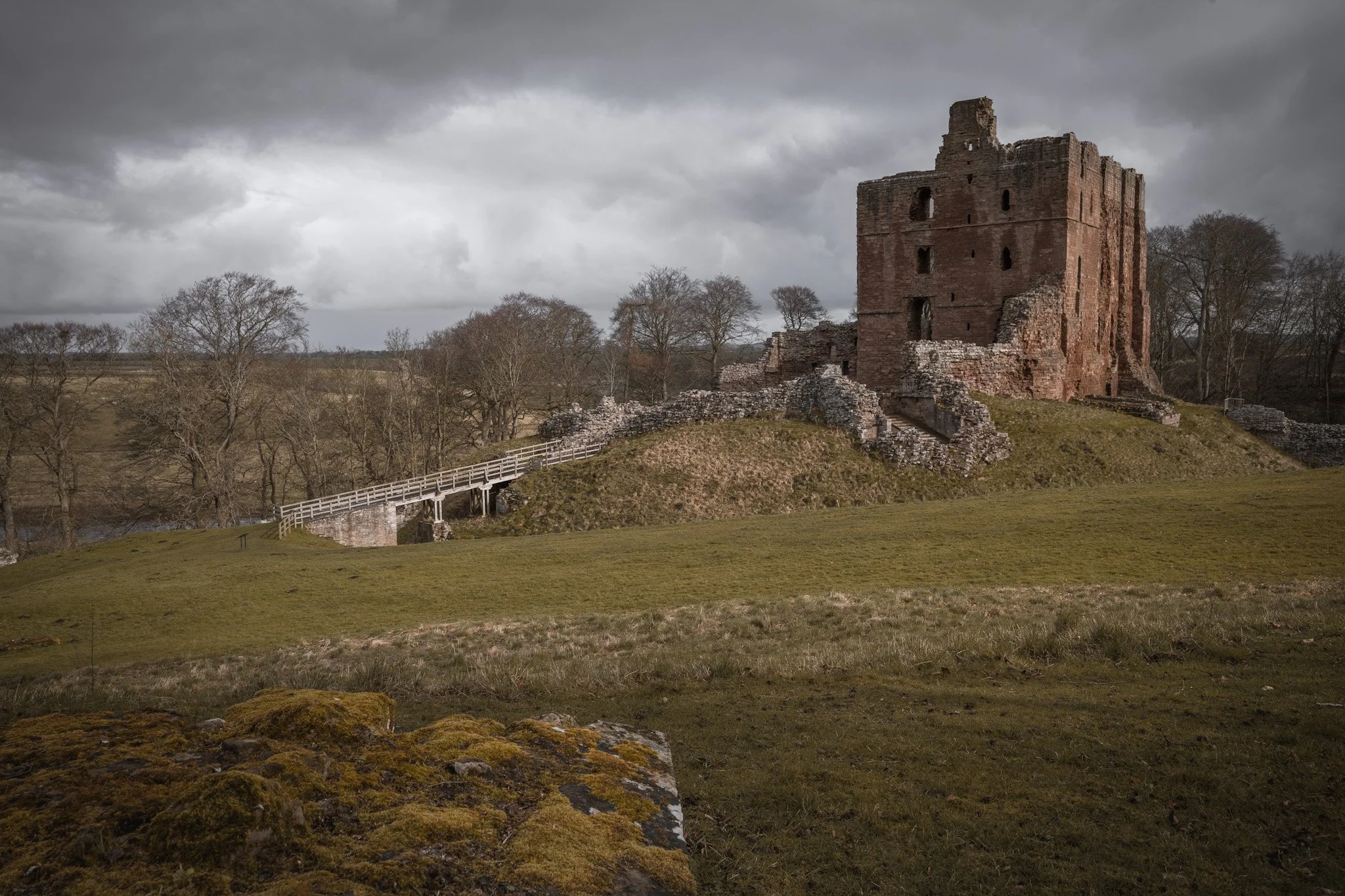 Norham castle in north nothumberland, by Jim Scott Photography