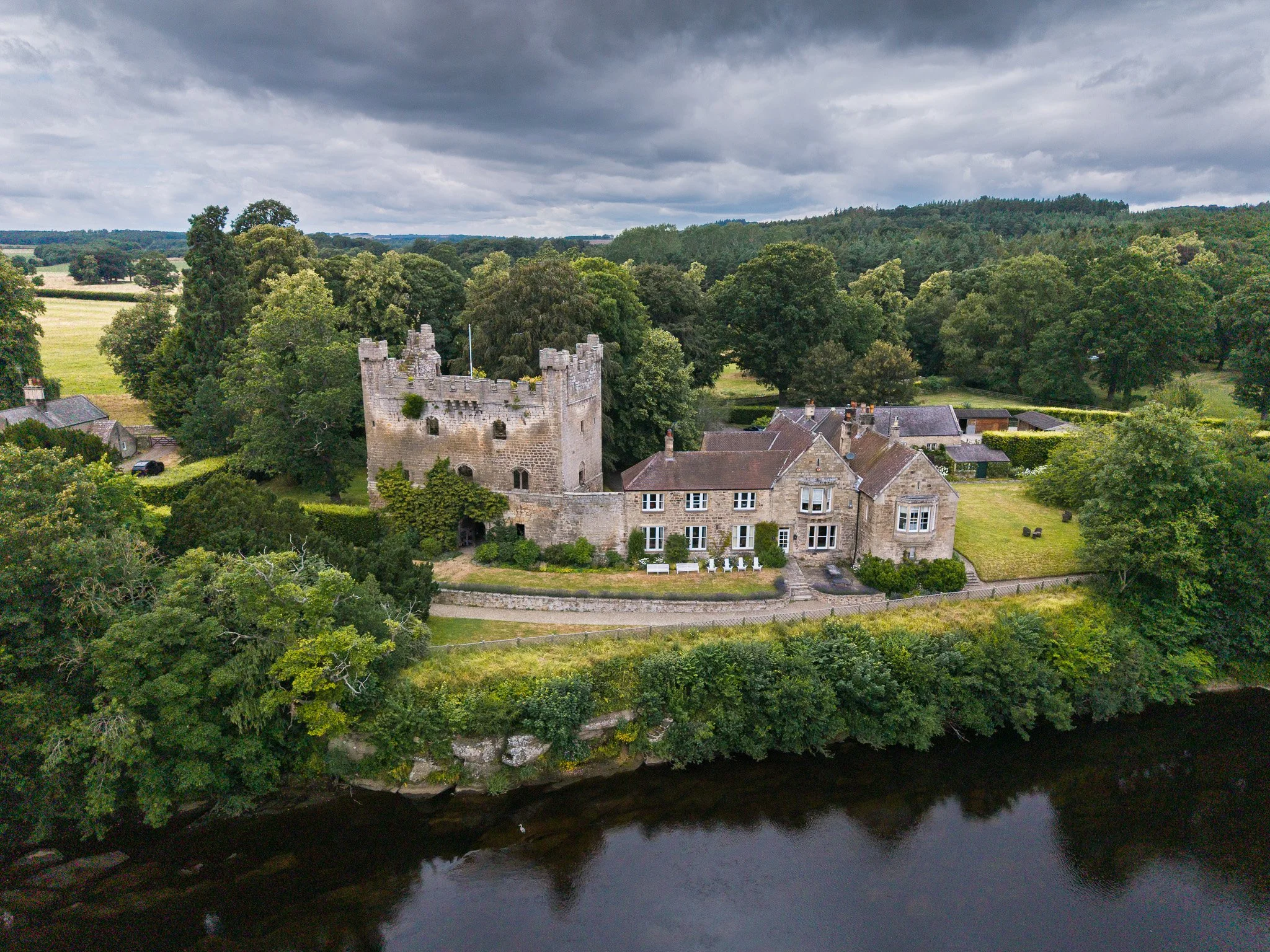 Bywell castle in northumberland, by Jim Scott Photography