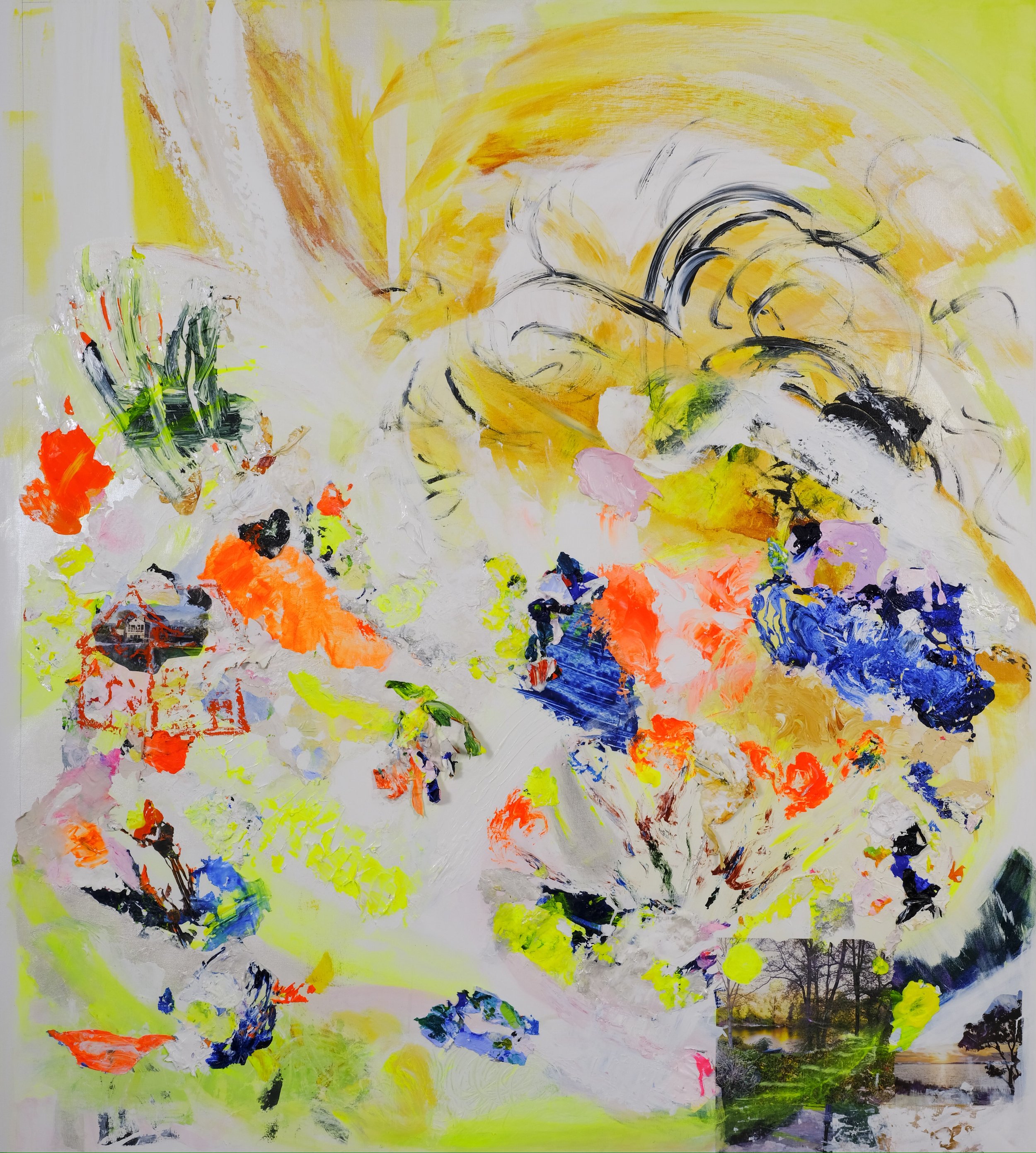 Effulgence
63 1/2” x 55 1/2”
Acrylic and mixed- media on canvas