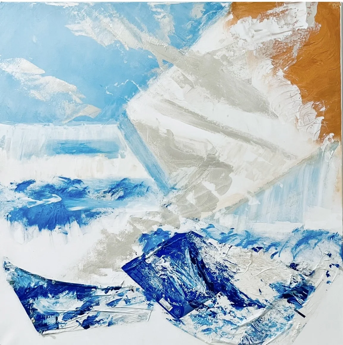 Beauty Disgraced #18  
36”x 36”  
Acrylic and mixed media on canvas