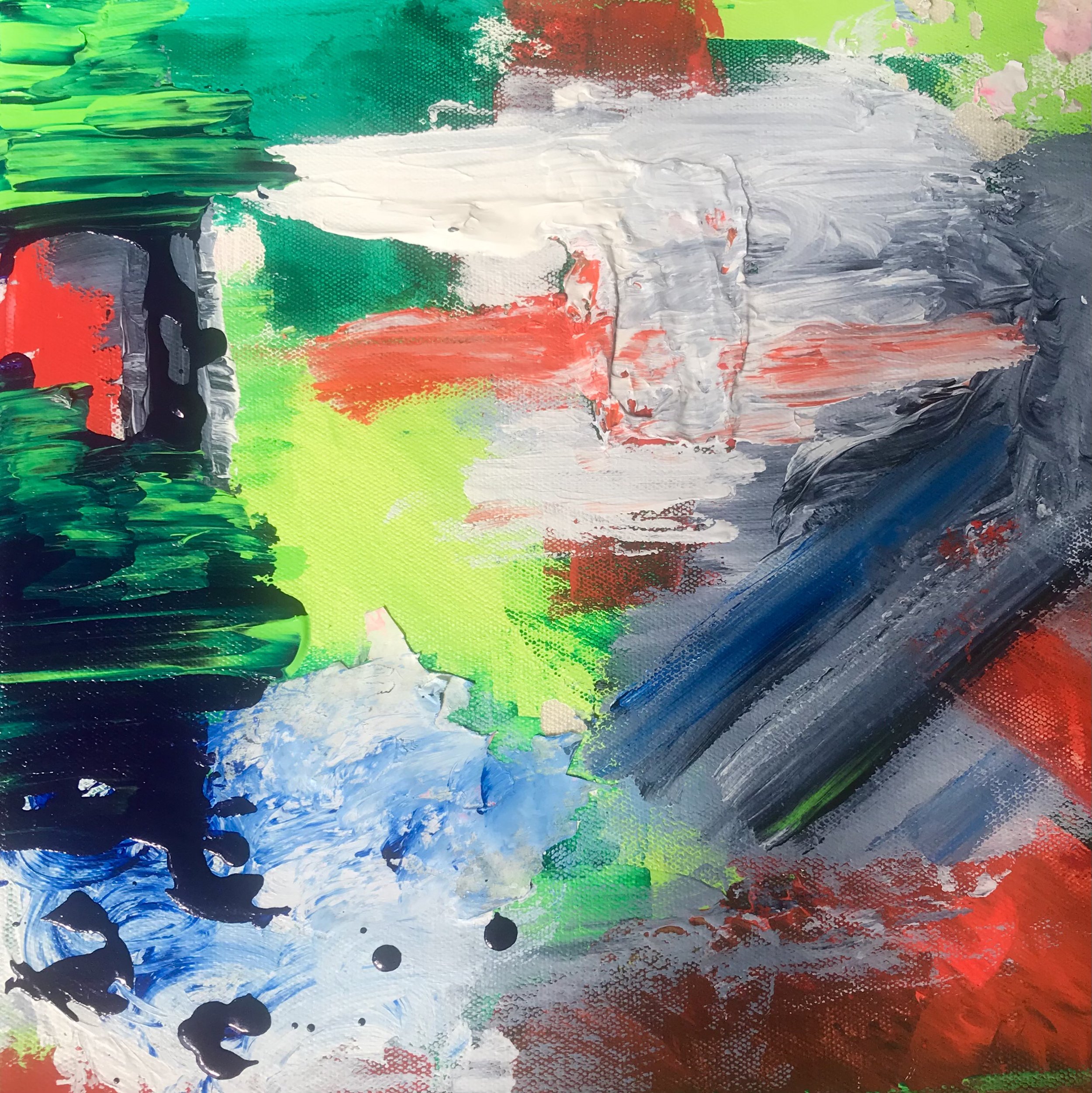 Flatlands
12” x 12”
Acrylic and mixed-media on canvas