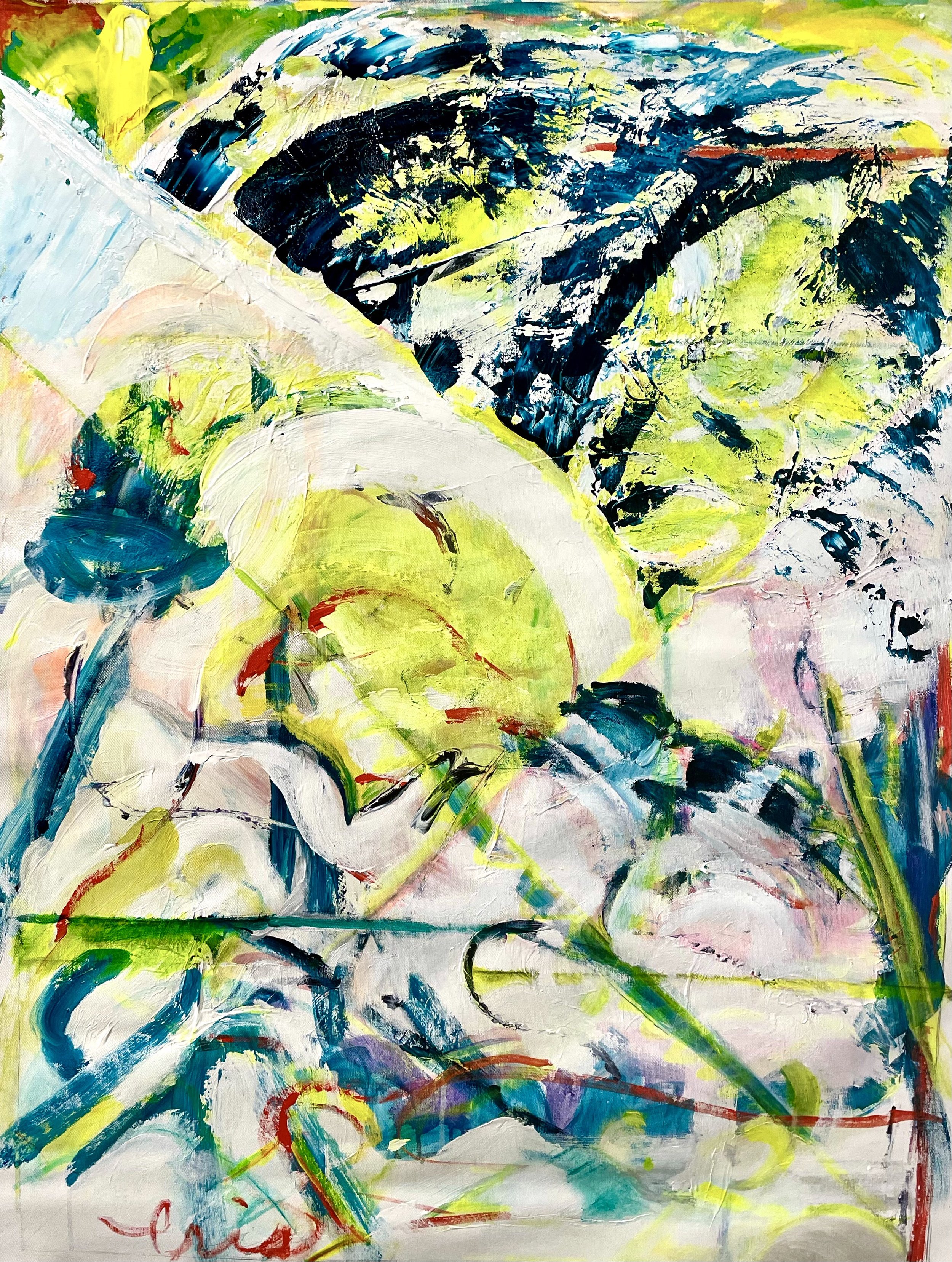 Fluorescent Night Dive
40” X 30”
Acrylic and mixed-media on canvas