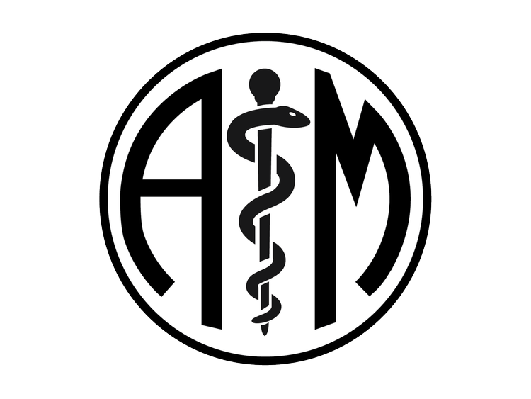 Association for Independent Medicine black logo on white background