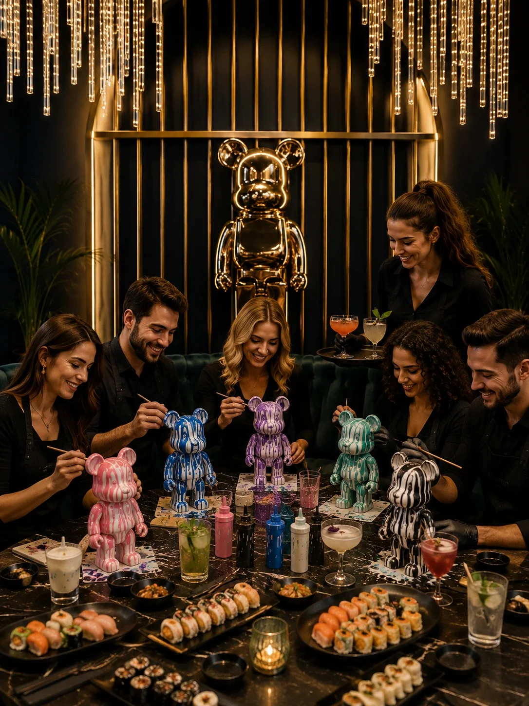Paint Your Bear mit Sushi und Cocktails im OISHINBO Dortmund