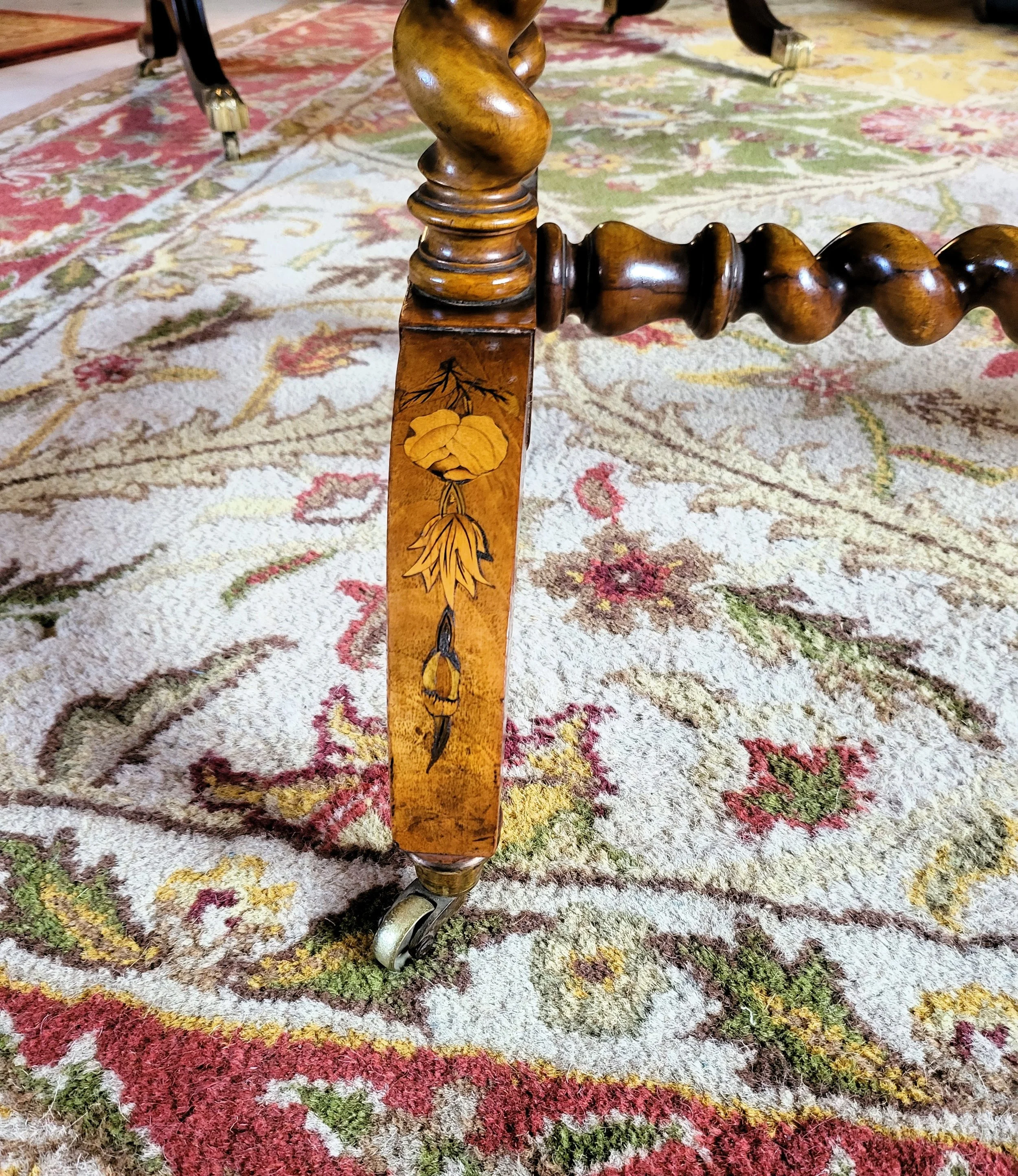 Early Victorian Burr Walnut Barley Twist Console/Sofa table — Rabbit ...