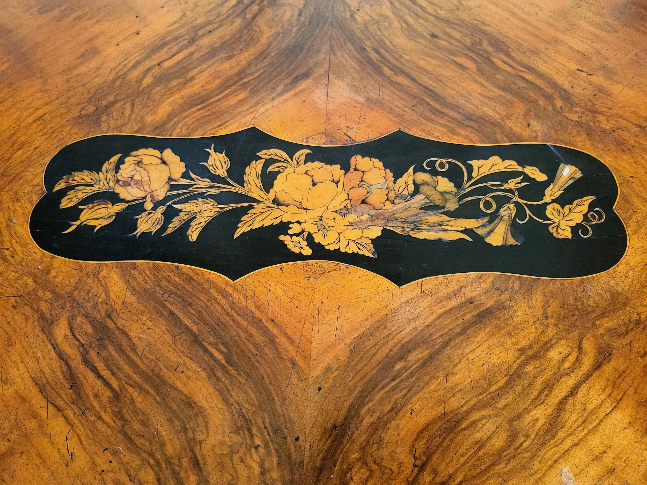 Early Victorian Burr Walnut Barley Twist Console/Sofa table — Rabbit ...