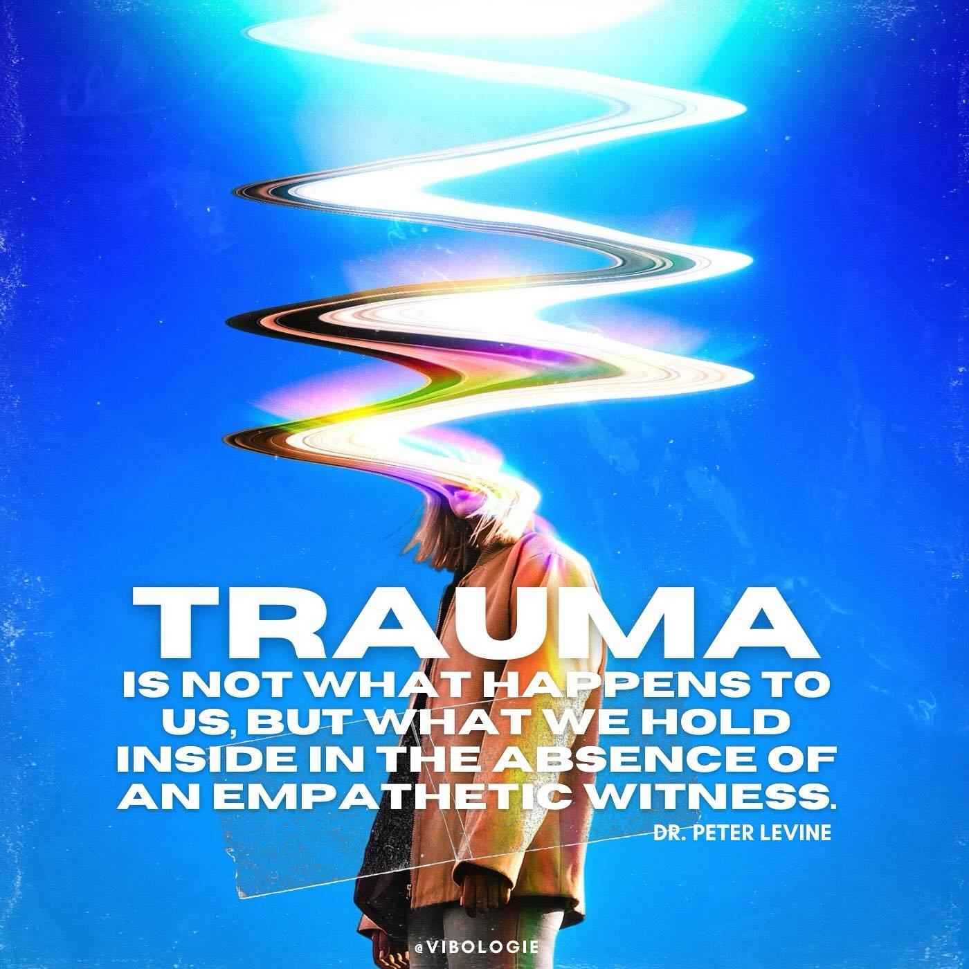 This quote is so powerful. 

Trauma is what WE hold inside. So only we have the power to release it and we will only release it when the nervous system feels it&rsquo;s safe to do so. ❤️&zwj;🩹 

WE have to become an empathetic witness to our own exp