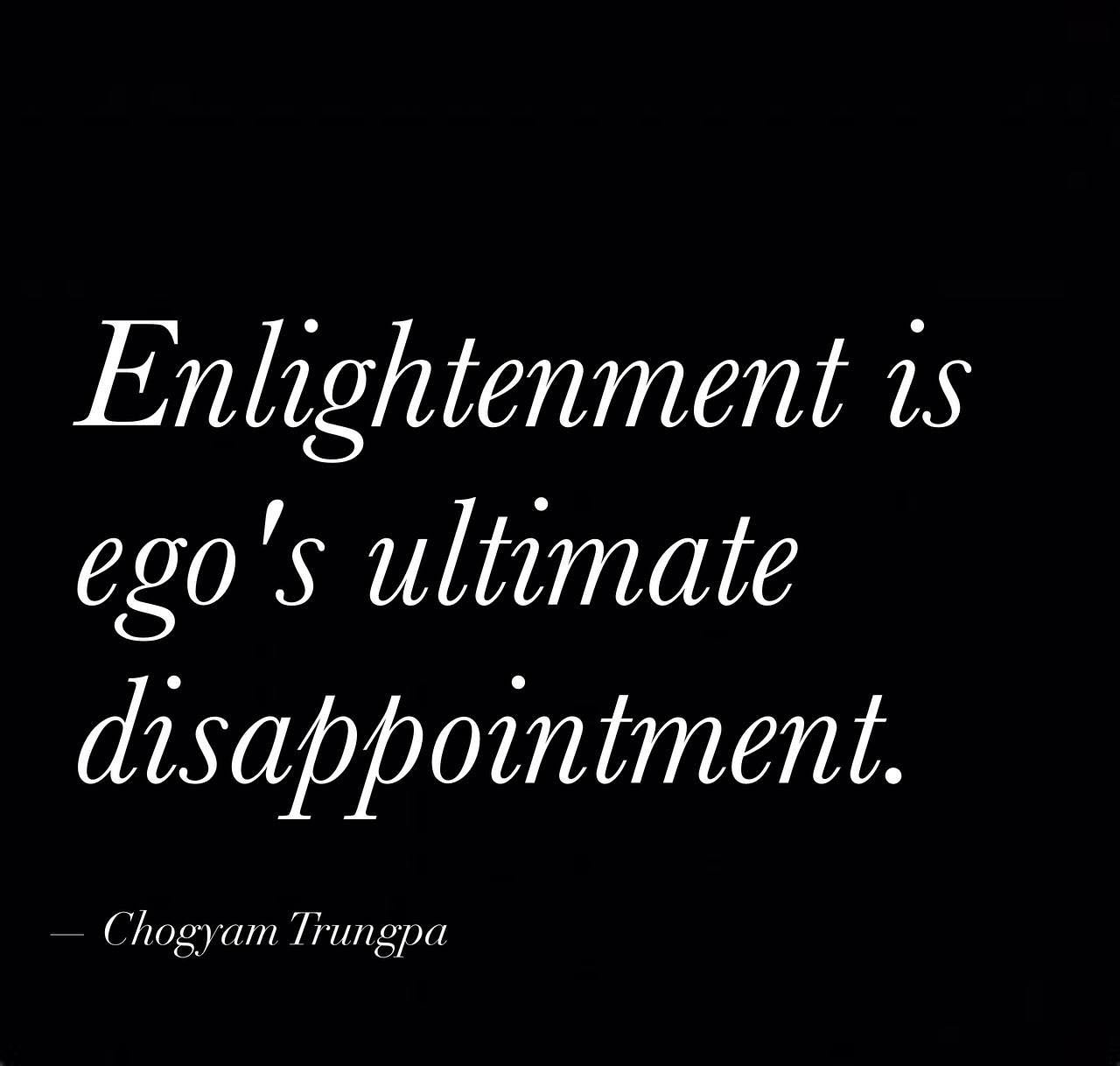 Self growth and enlightenment are disruptors to your status quo, your comfort zone, your ego! 

The Light of who you Truly are shines on the shadows of the ego and shows you that the ego is holding up a house made of cards. The ego thinks it&rsquo;s 