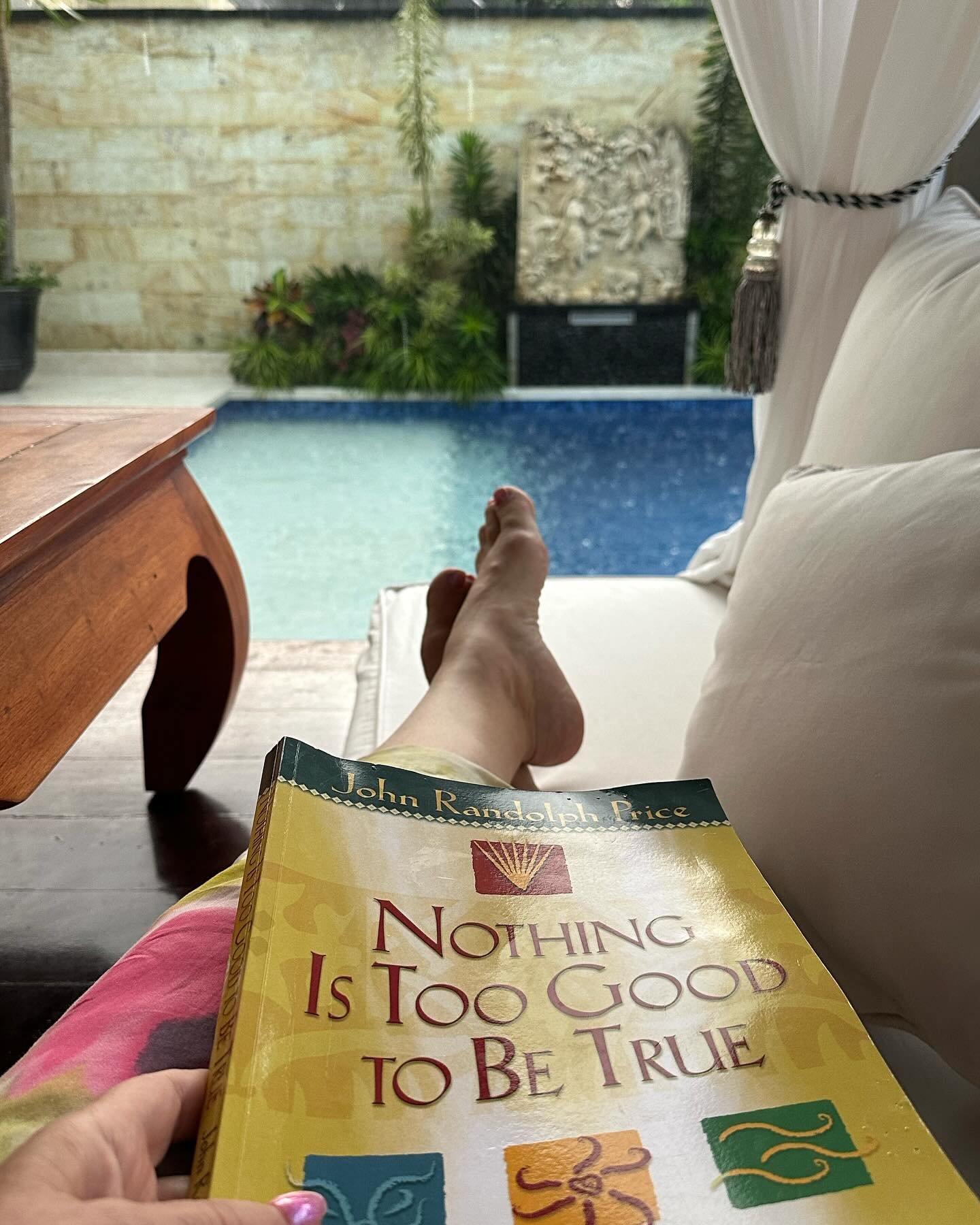 Today we leave Ubud for the coast. Oh my heart!! I&rsquo;ve been in opulence and abundance all week with this 5⭐️ group mastermind travel experience. 

I absolutely LOVE this book and John Randolph Price was definitely one of my favorite New Thought 