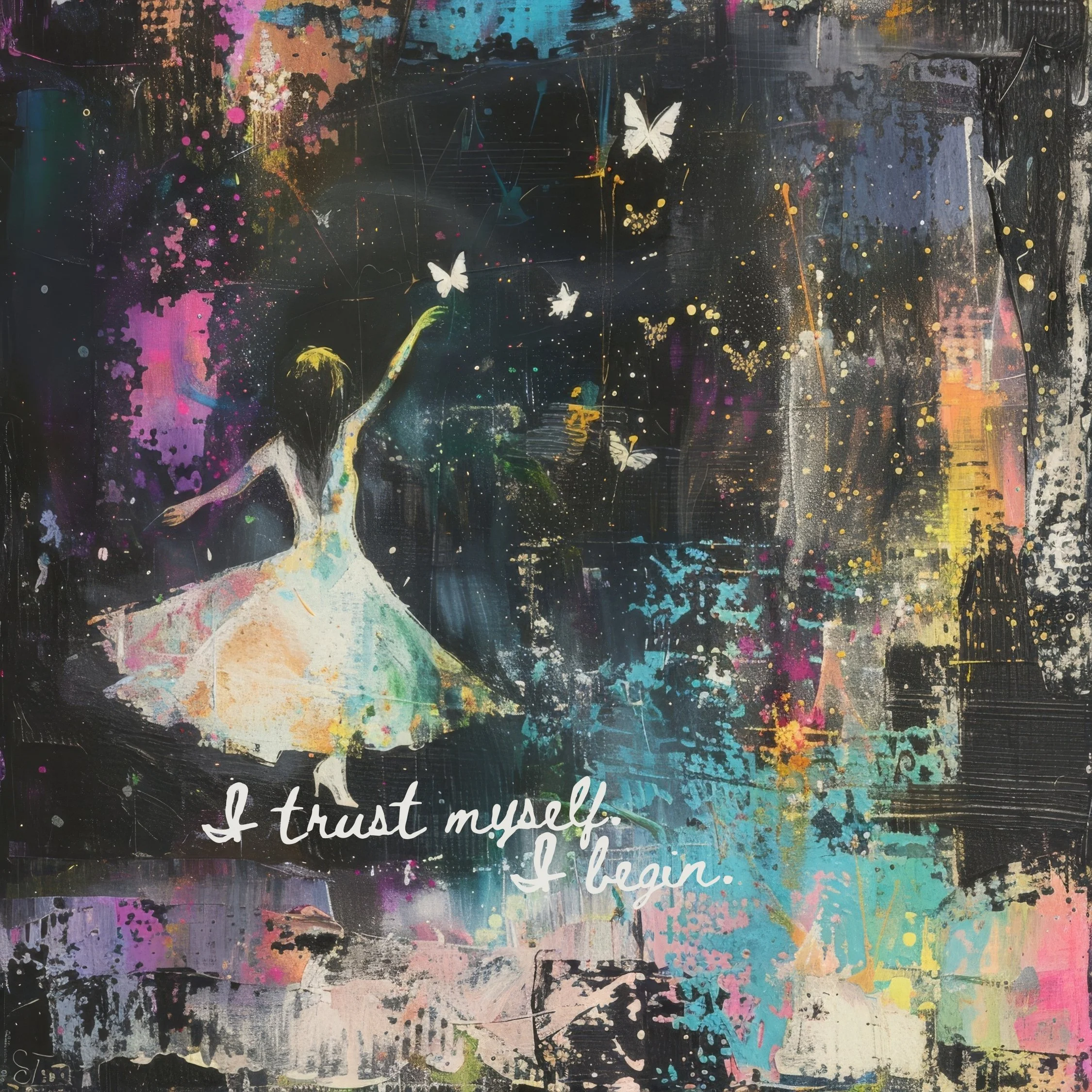 Trust Yourself and Begin: A Subliminal, Binaural Theta Movement Meditation