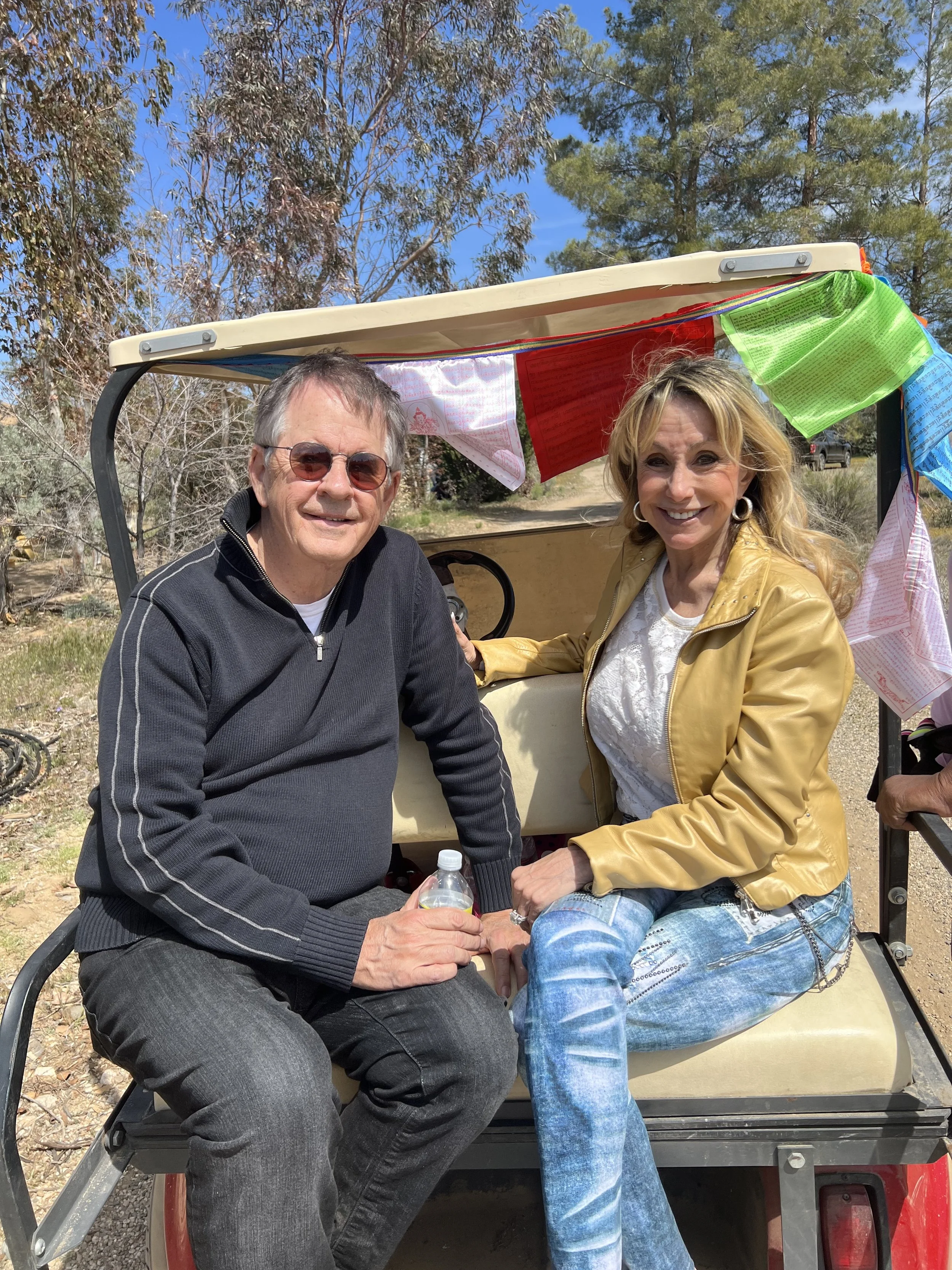 Christine & Tom Taking a Tour of the 45-acre Property 