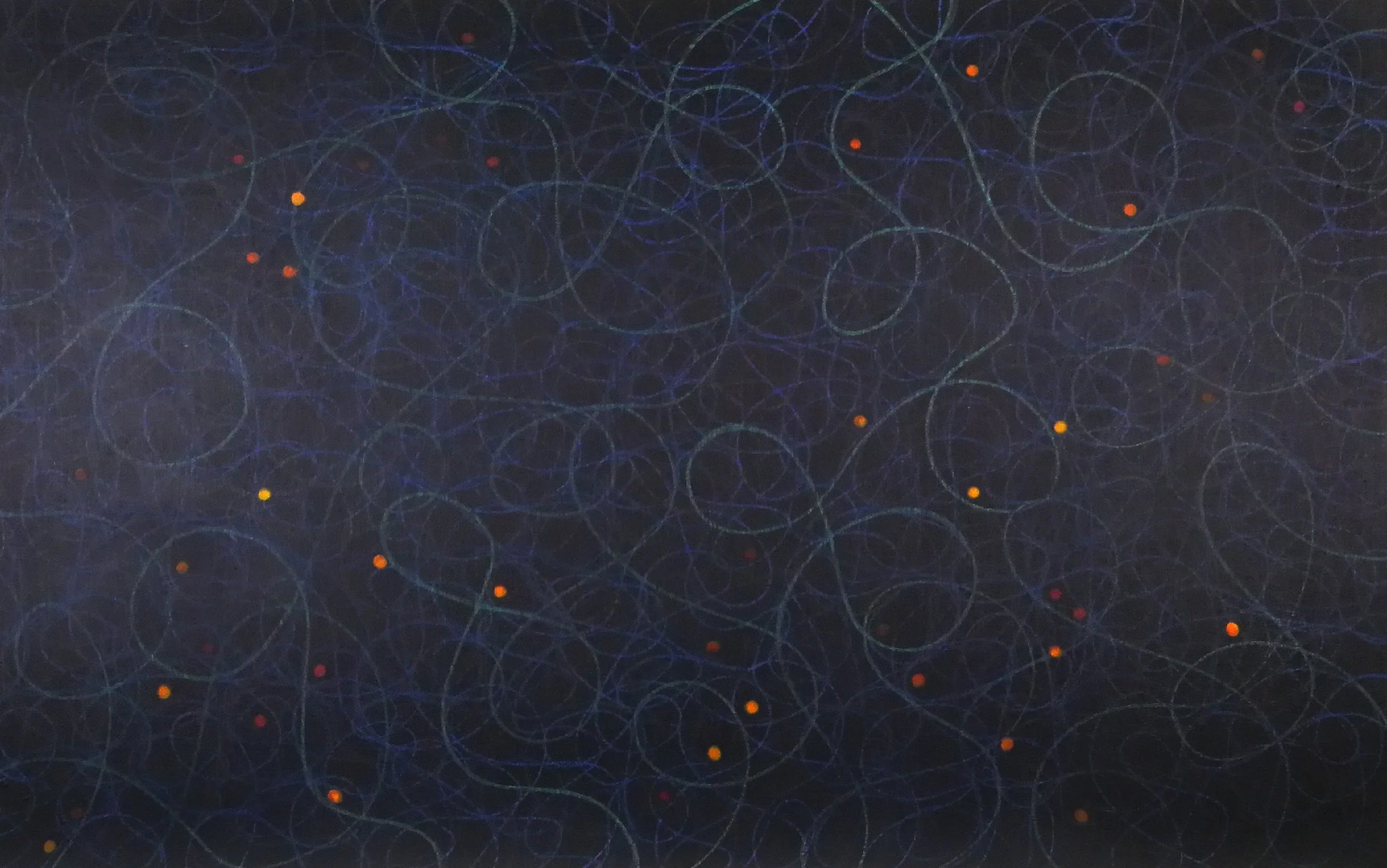 'Infintely Connected'. Mixed media on canvas, 98 x 60cm, 2022. £750