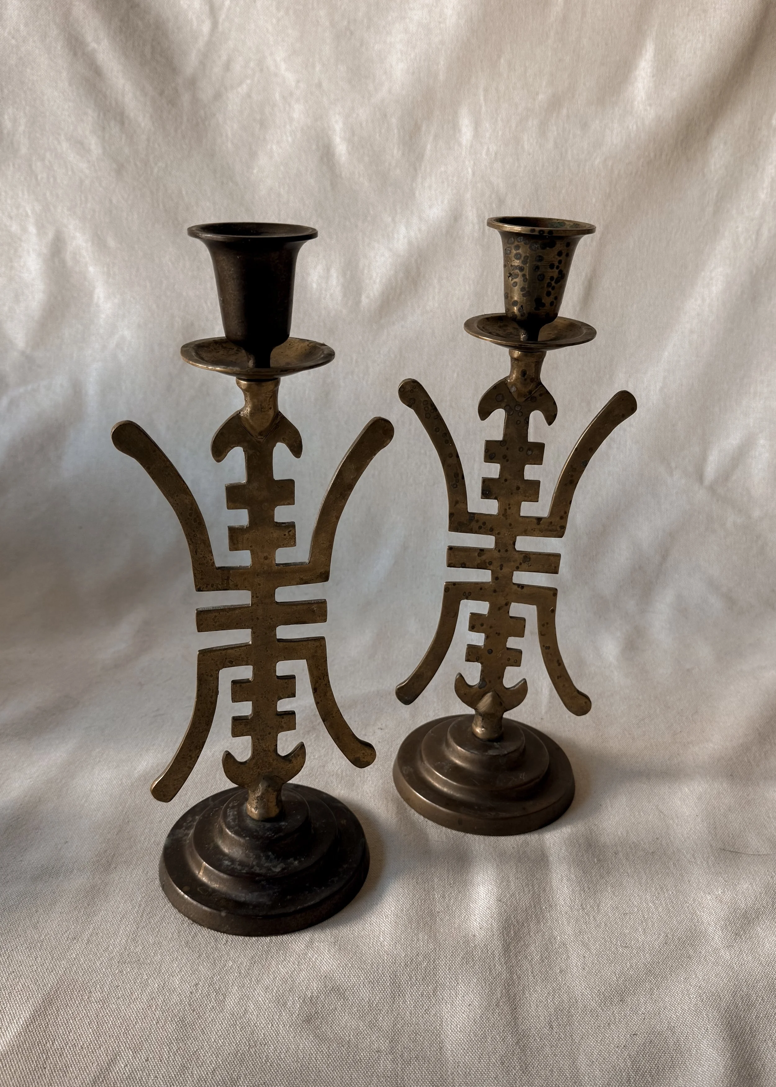Fritz Brass Candlesticks