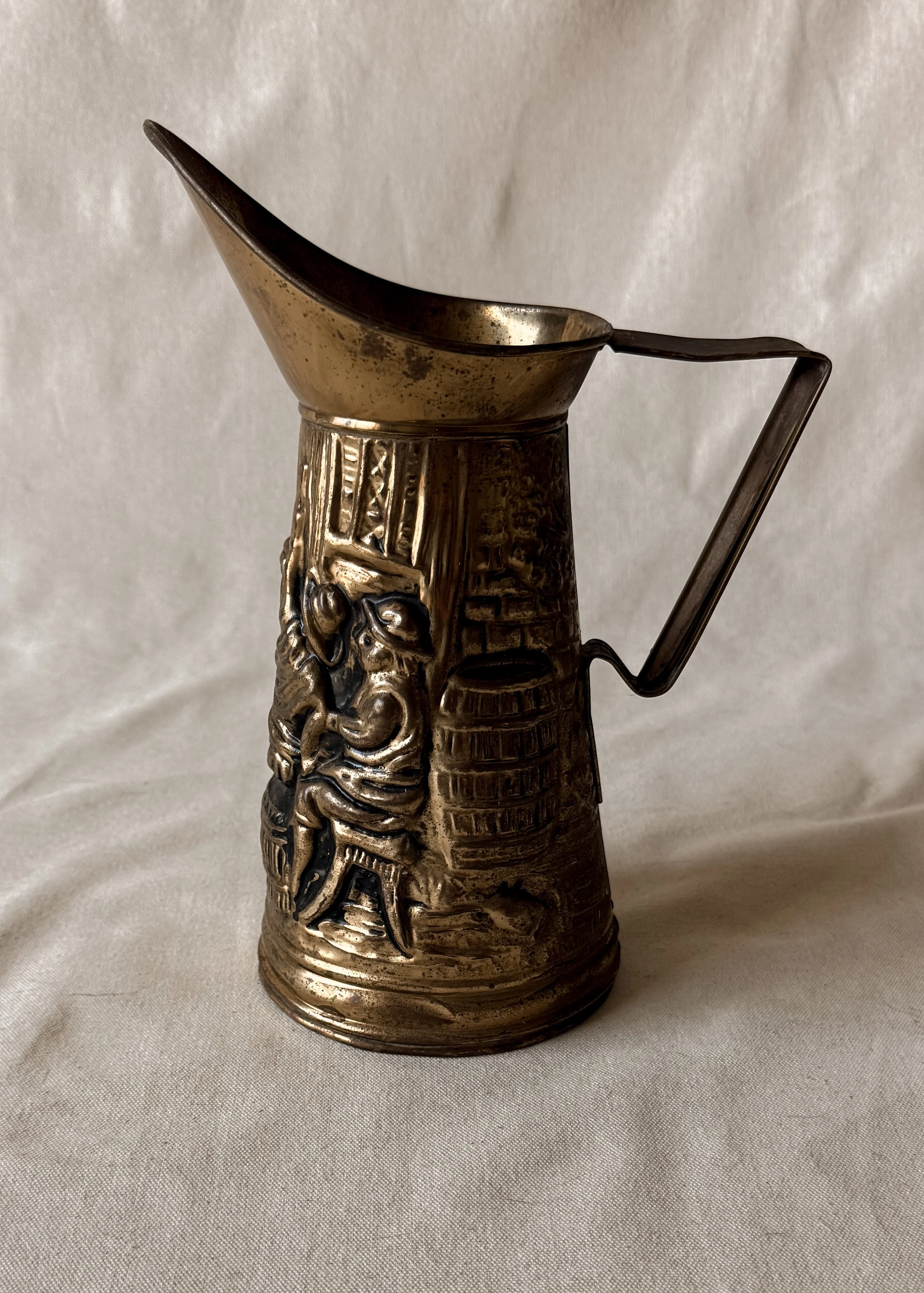 English Brass Ale Pitcher